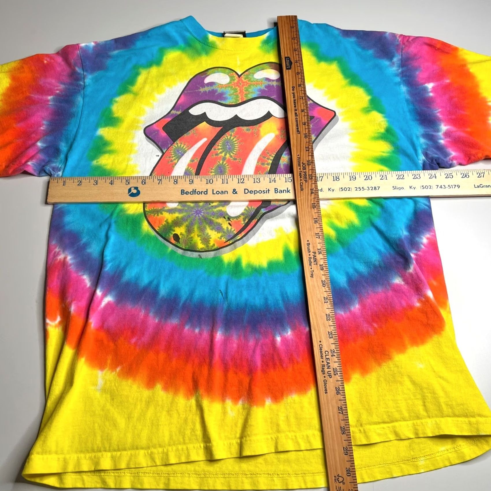 Liquid Blue Vintage 2002 Liquid Blue The Rolling Stones Tie-Dye Band Shirt XL 90s Y2K Size US XL / EU 56 / 4 - 2 Thumbnail