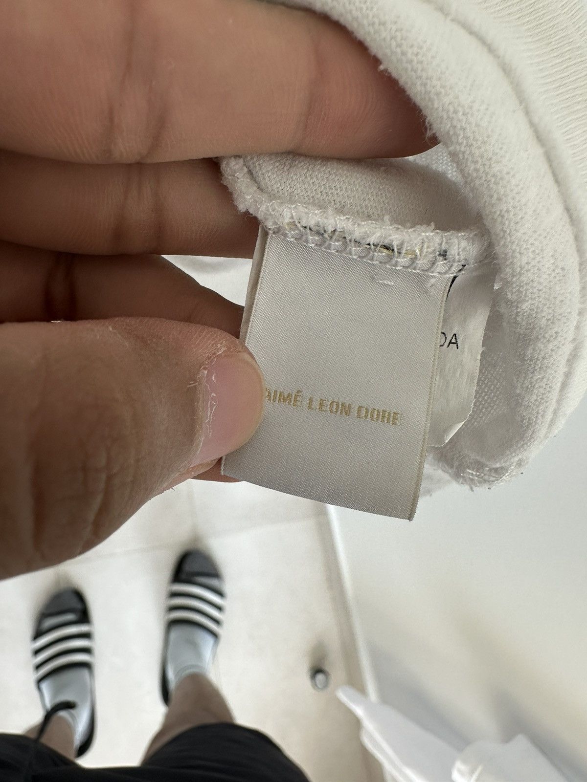 Aime Leon Dore Aime Leon Dore White Tennis T-shirt Size US L / EU 52-54 / 3 - 5 Thumbnail
