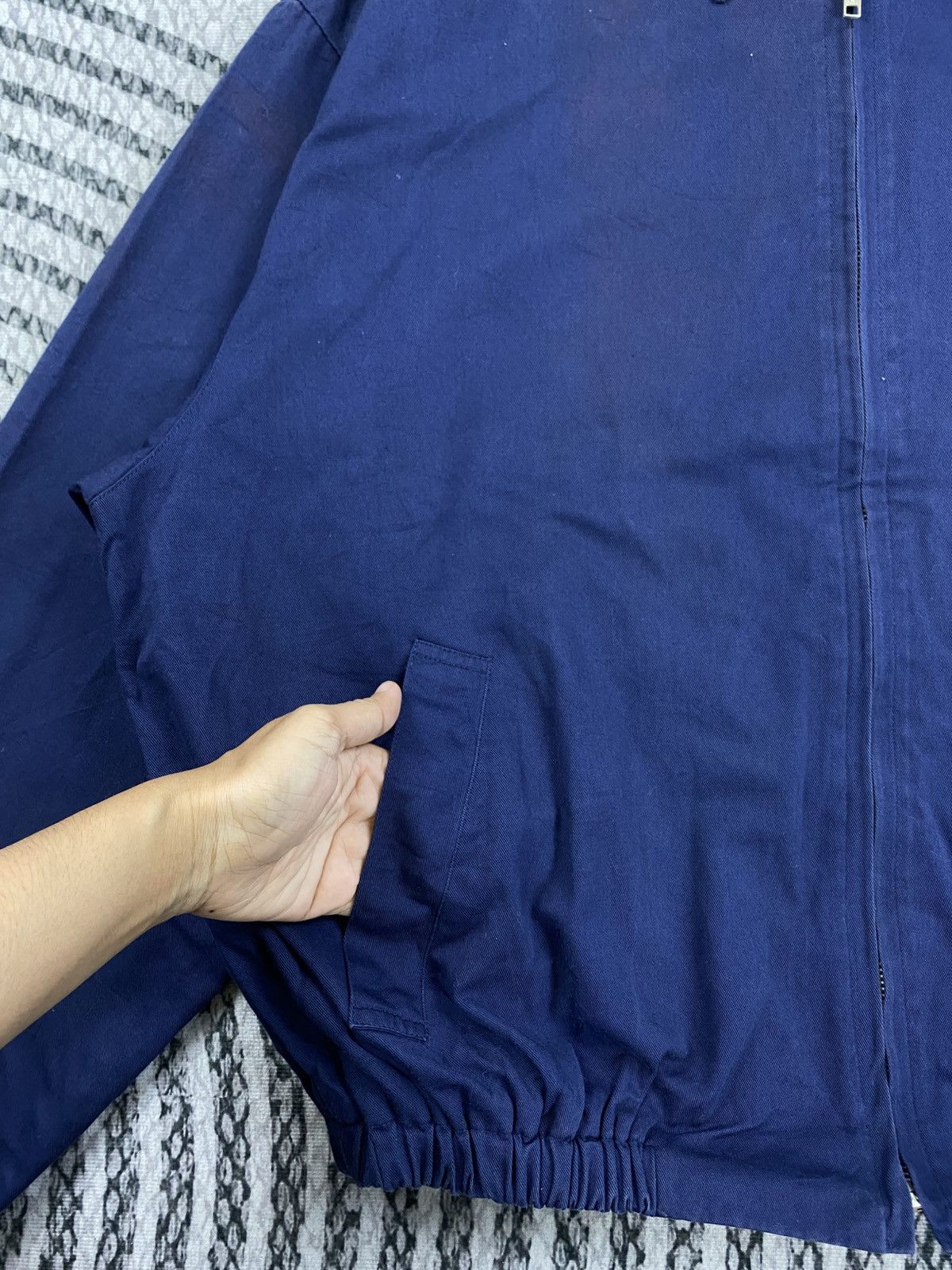Longchamp Vintage Longchamp Navy Blue Zipper Bombers Jacket Size US XL / EU 56 / 4 - 7 Thumbnail