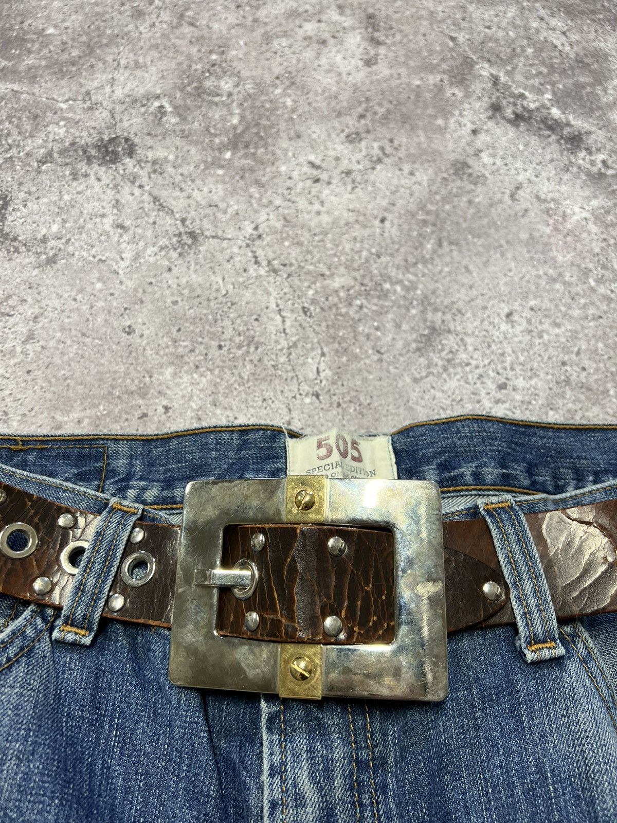 Dolce & Gabbana Vintage Dolce Gabbana Junya Watanabe Leather monogram belt Size ONE SIZE - 6 Thumbnail