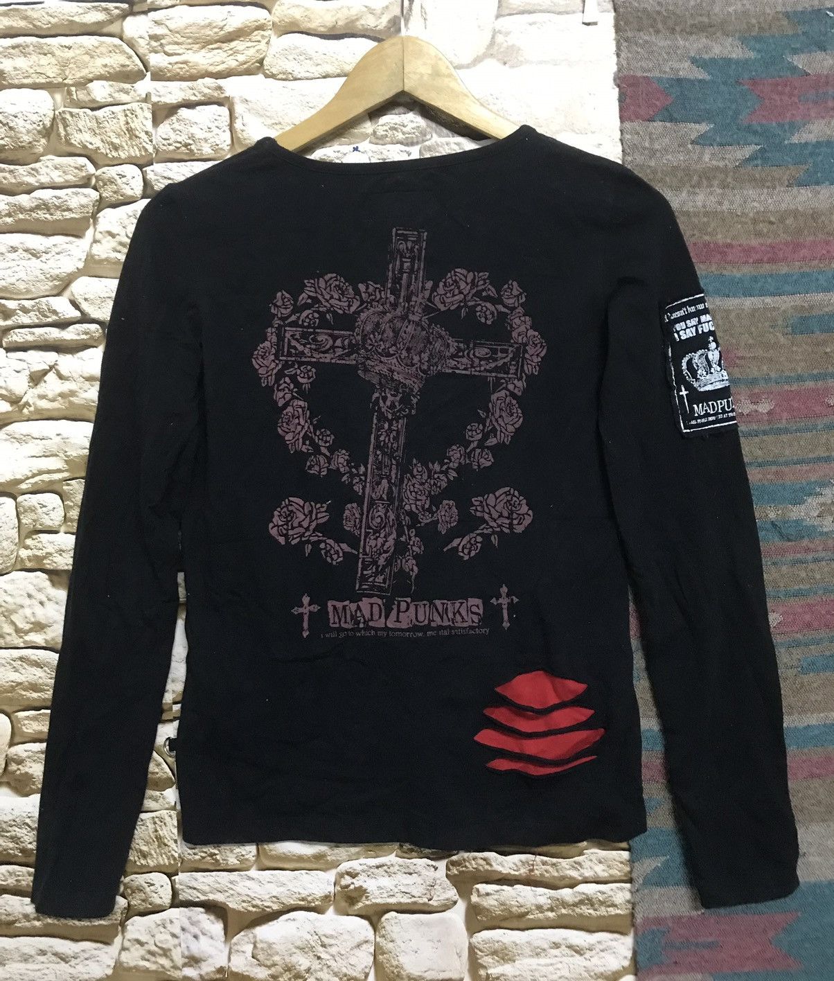 Seditionaries Mad Punks Mad Girl Long Sleeve Shirt Size M / US 6-8 / IT 42-44 - 2 Thumbnail