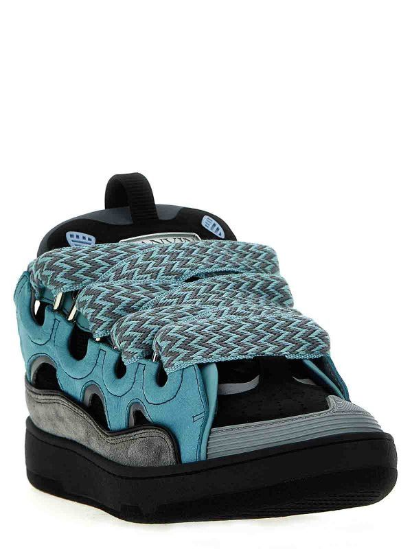Lanvin oc11z0426 Curb Sneakers in Light Blue Size US 8 / EU 41 - 2 Thumbnail