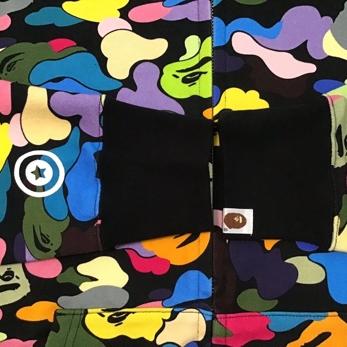 Bape BAPE Multi camo shark full zip hoodie a bathing ape Size US M / EU 48-50 / 2 - 6 Thumbnail