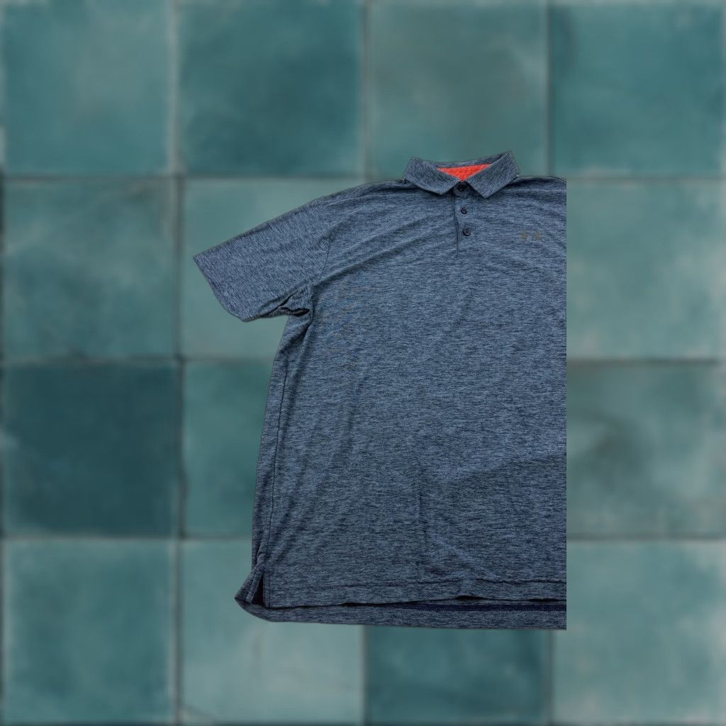 Under Armour Under Armour Polo Shirt Mens XL Blue HeatGear Golf Performance Loose Fit Top Size US XL / EU 56 / 4 - 1 Thumbnail