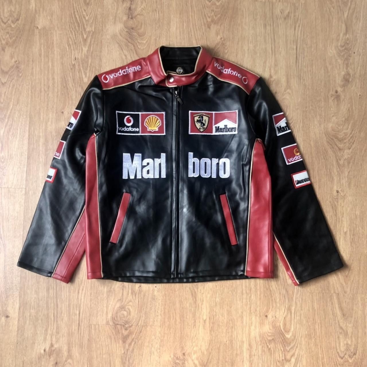 Marlboro Marlboro Leather Jacket Racing | Grailed