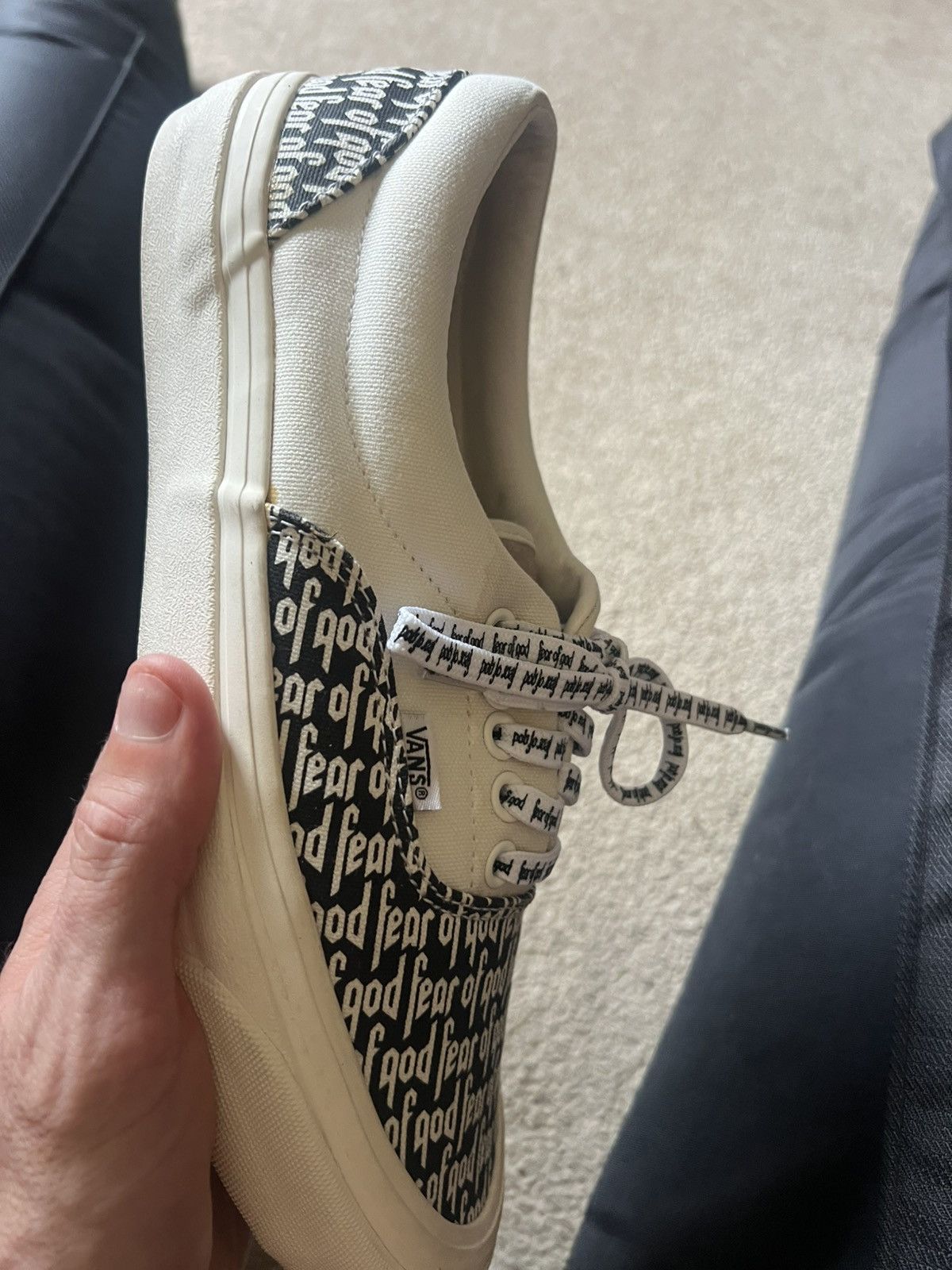 Fear of God × Vans Vans Fear of God Era 95 DX Marshmallow & Black size 10 Size US 10 / EU 43 - 3 Thumbnail