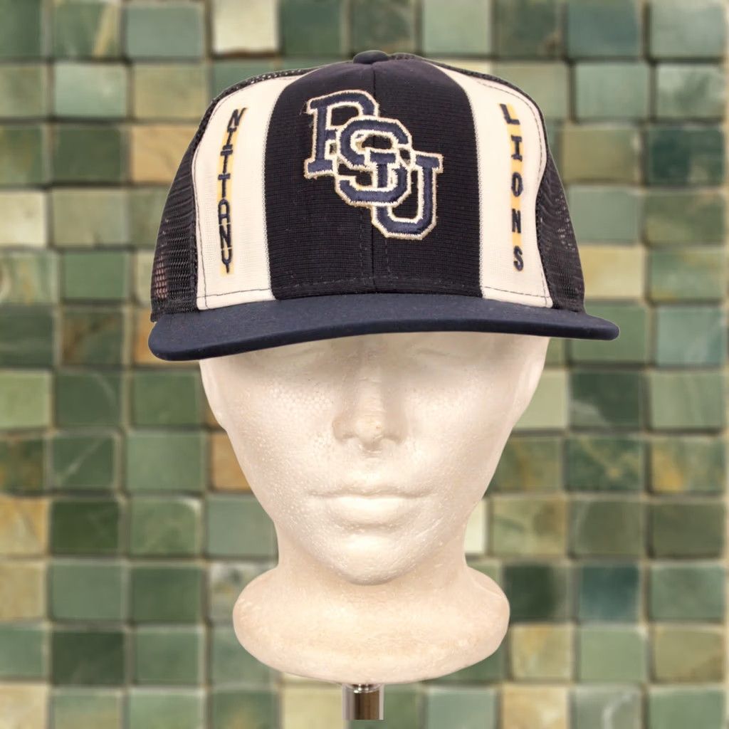 Vintage VINTAGE Nittany Lions AJD Snapback Cap / Hat L 80s 90s Navy Blue Size ONE SIZE - 1 Thumbnail