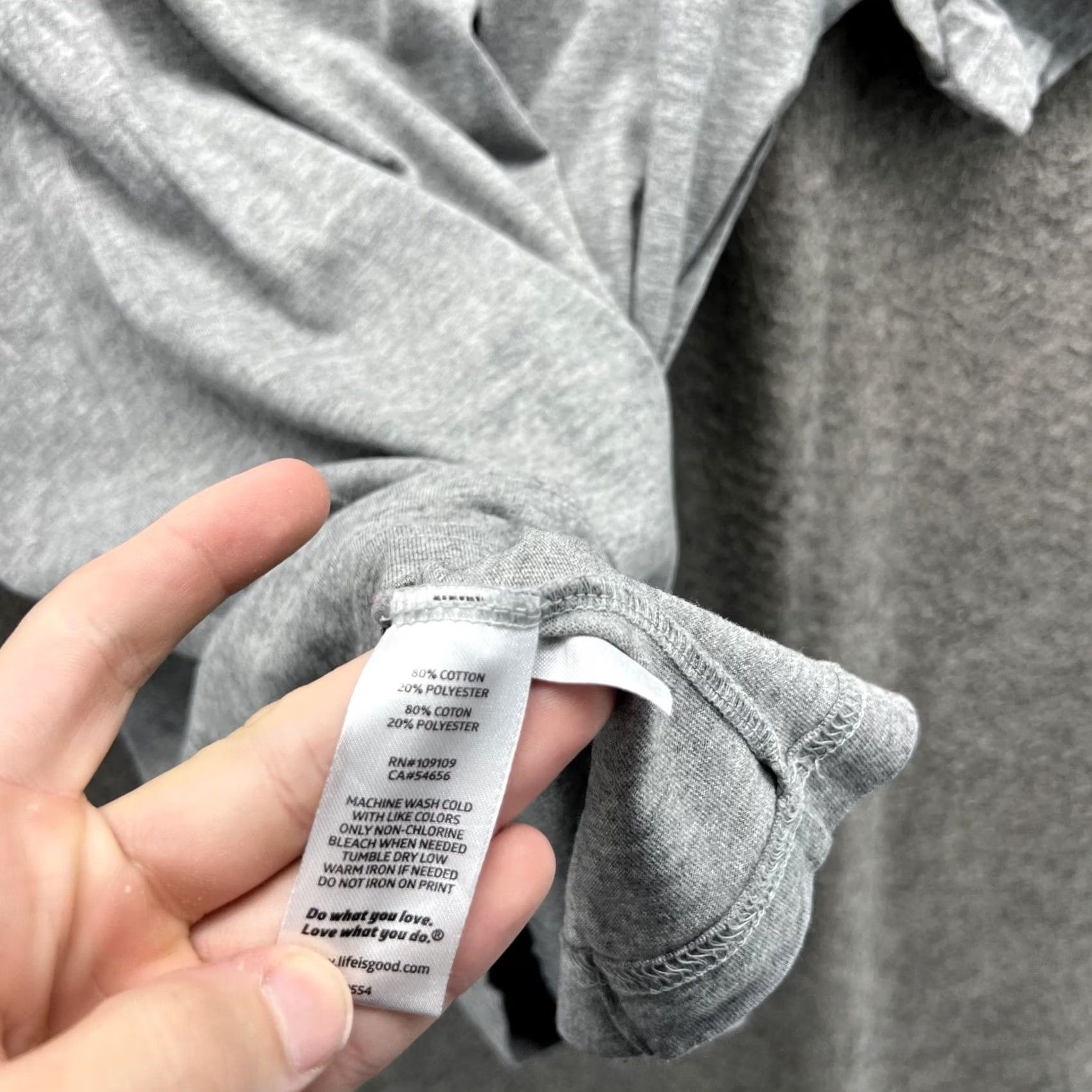 Life is Good Life is Good Shirt Men Small Adult Gray Crusher Tee Crewneck USA Logo Short Sleeve Size US S / EU 44-46 / 1 - 4 Thumbnail
