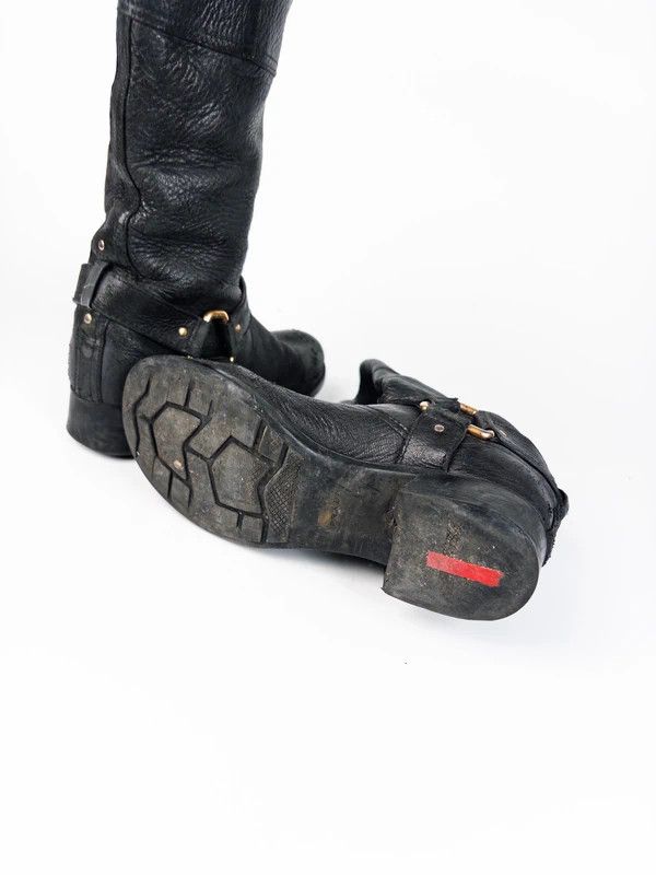 Prada Vintage Y2K Western 2000s Prada Cowboy Boots Size US 6.5 / IT 36.5 - 5 Thumbnail