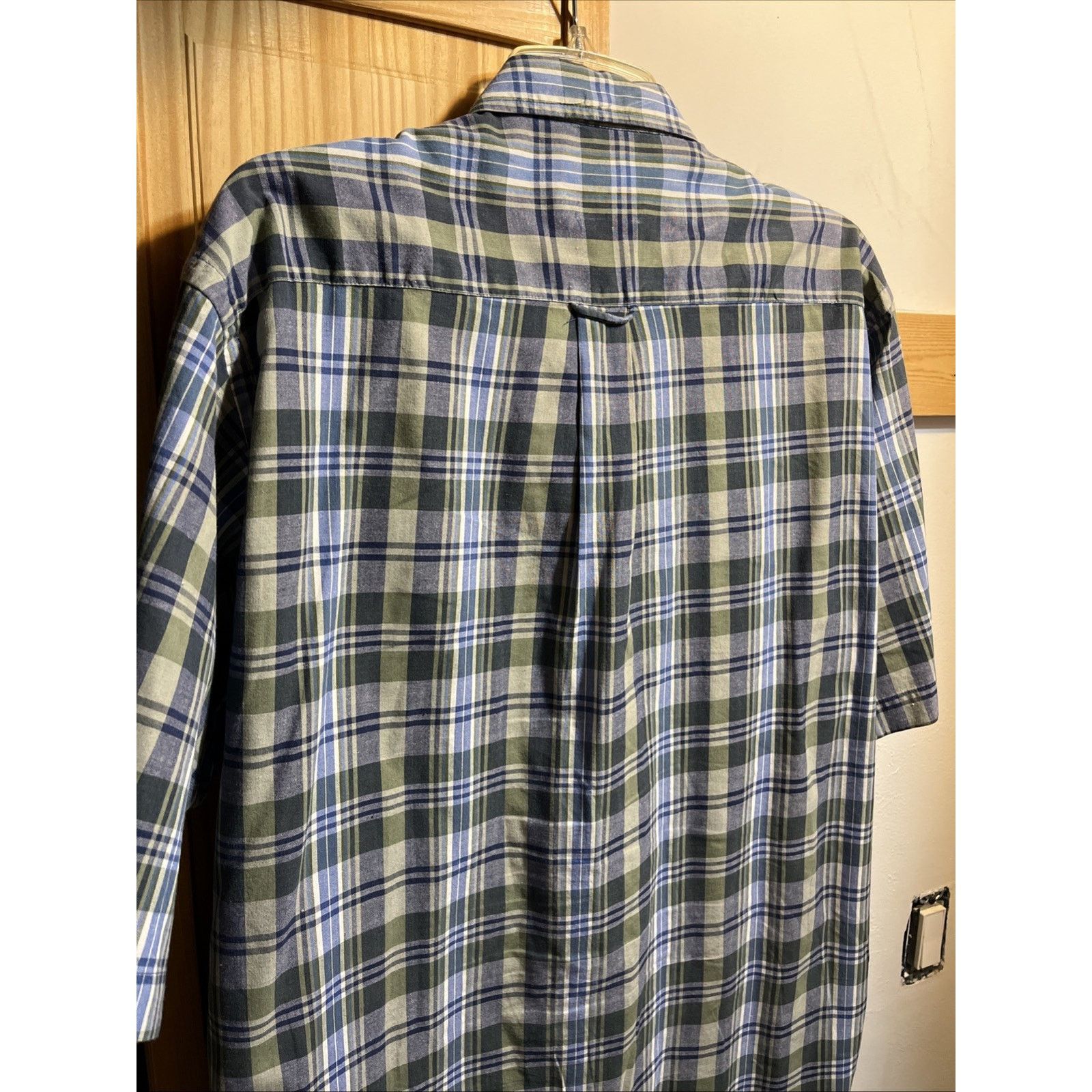 Nautica Nautica VTG Shirt Mens M Blue Green Plaid Button Up SS Size US M / EU 48-50 / 2 - 8 Thumbnail