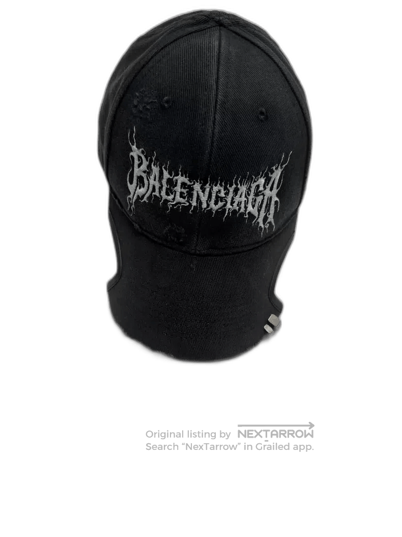 Balenciaga Balenciaga Flame Embroidered Cap Baseball Hat. Size ONE SIZE - 1 Thumbnail
