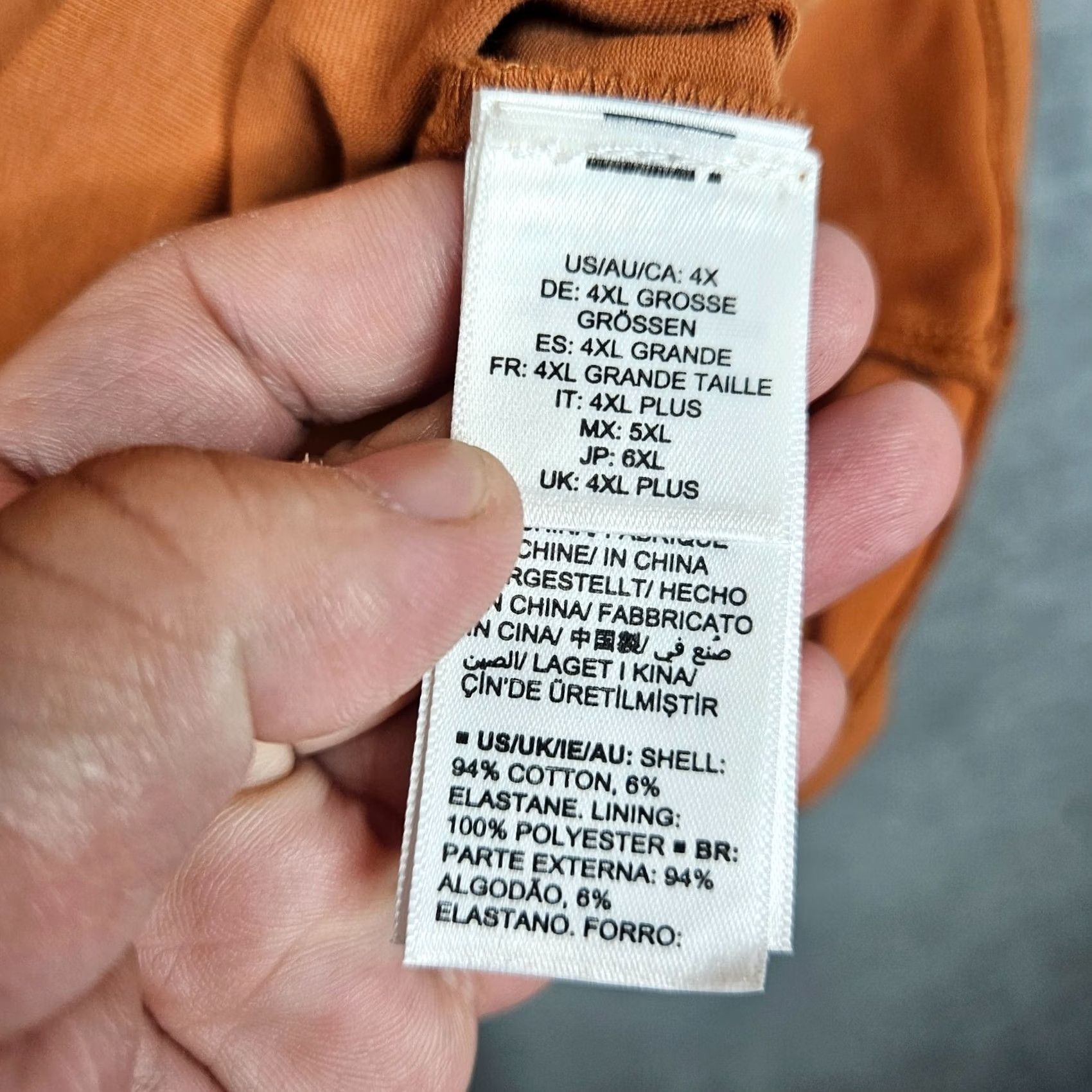 Vintage TEREA BY ANDREA PITTER Women’s Orange Puffy Sleeve Tie Front Top Sz 4X NEW Blouse Shirt Regular Short Sleeve Cotton Blend Elastane Size XXL / US 16-18 / IT 52-54 - 4 Thumbnail