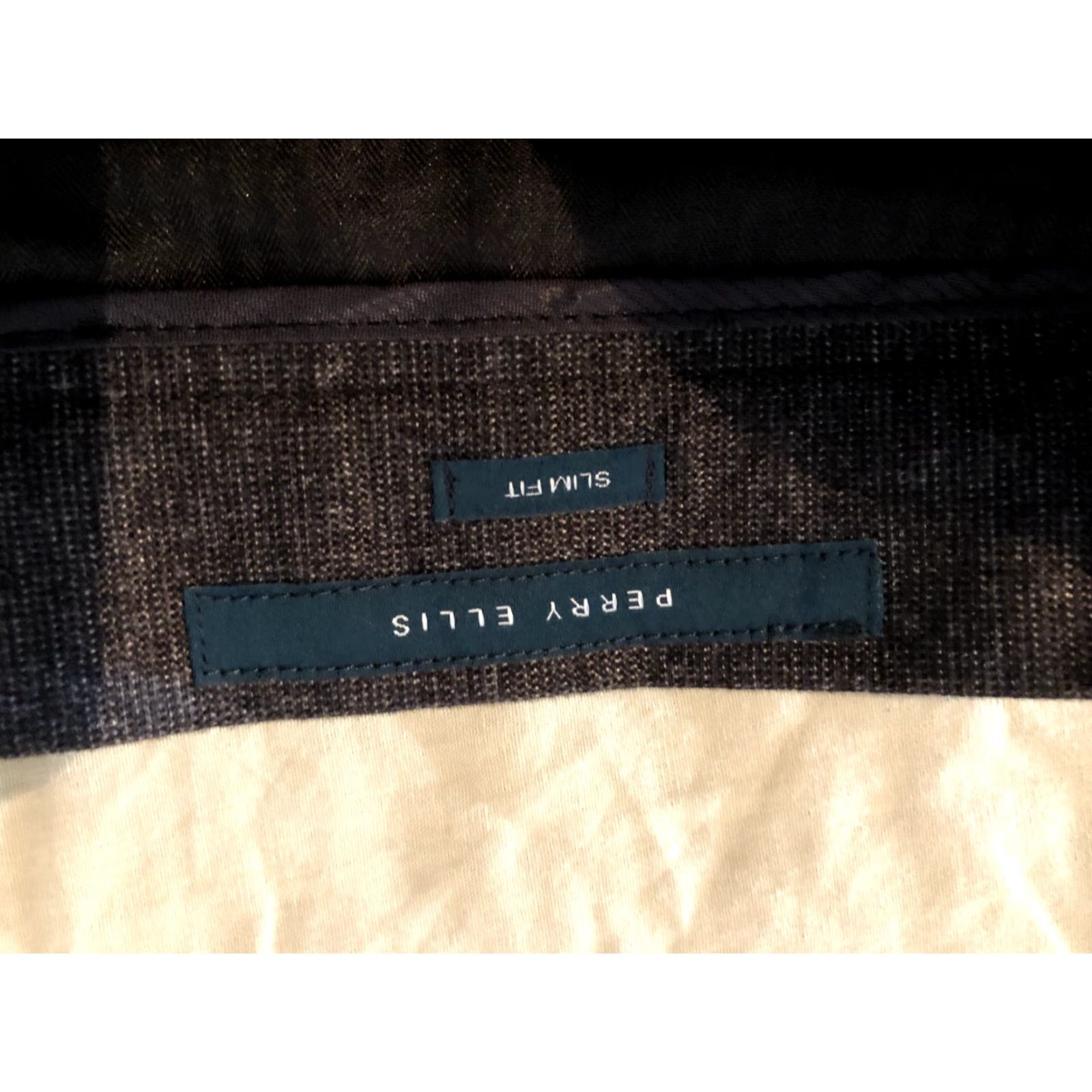 Perry Ellis Perry Ellis Mens Dress Pants 34x30 Gray Slim Chino Khaki Slacks Trousers Slacks Dress Pants Mens Gray 34 30 Size US 34 / EU 50 - 7 Thumbnail