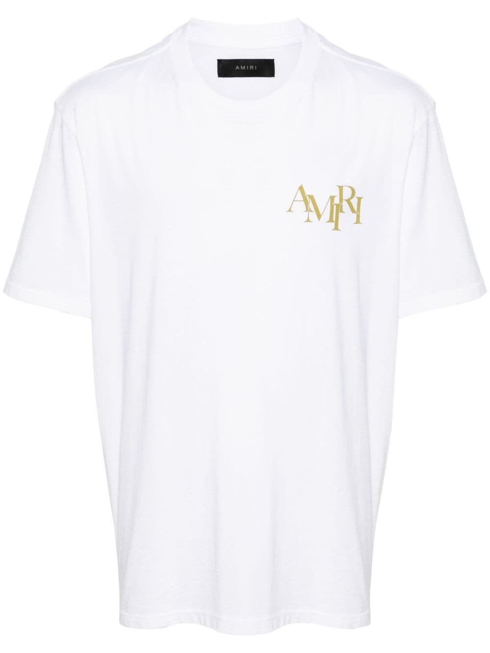 Amiri oc11z0225 Champagne Short Sleeve T-Shirt in White Size US S / EU 44-46 / 1 - 2 Thumbnail
