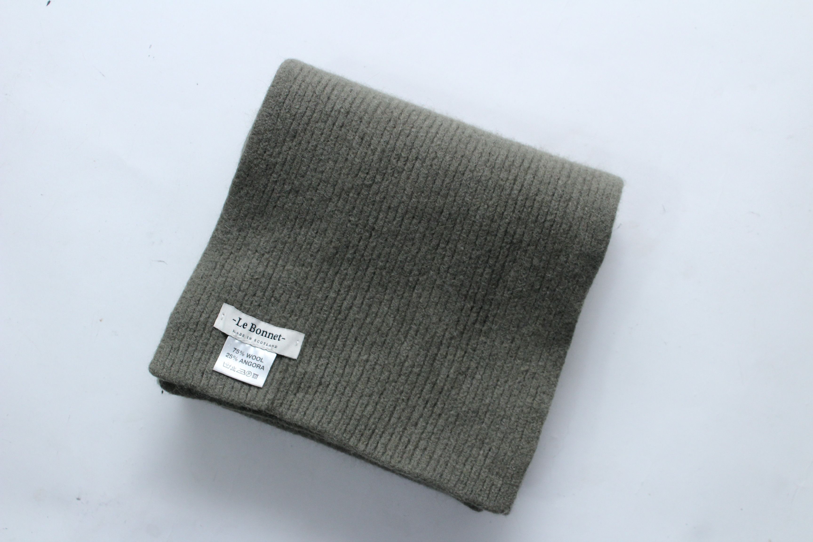 Other Le Bonnet Wool & Angora Ribbed Scarf - Made in Scotland Size ONE SIZE - 13 Thumbnail