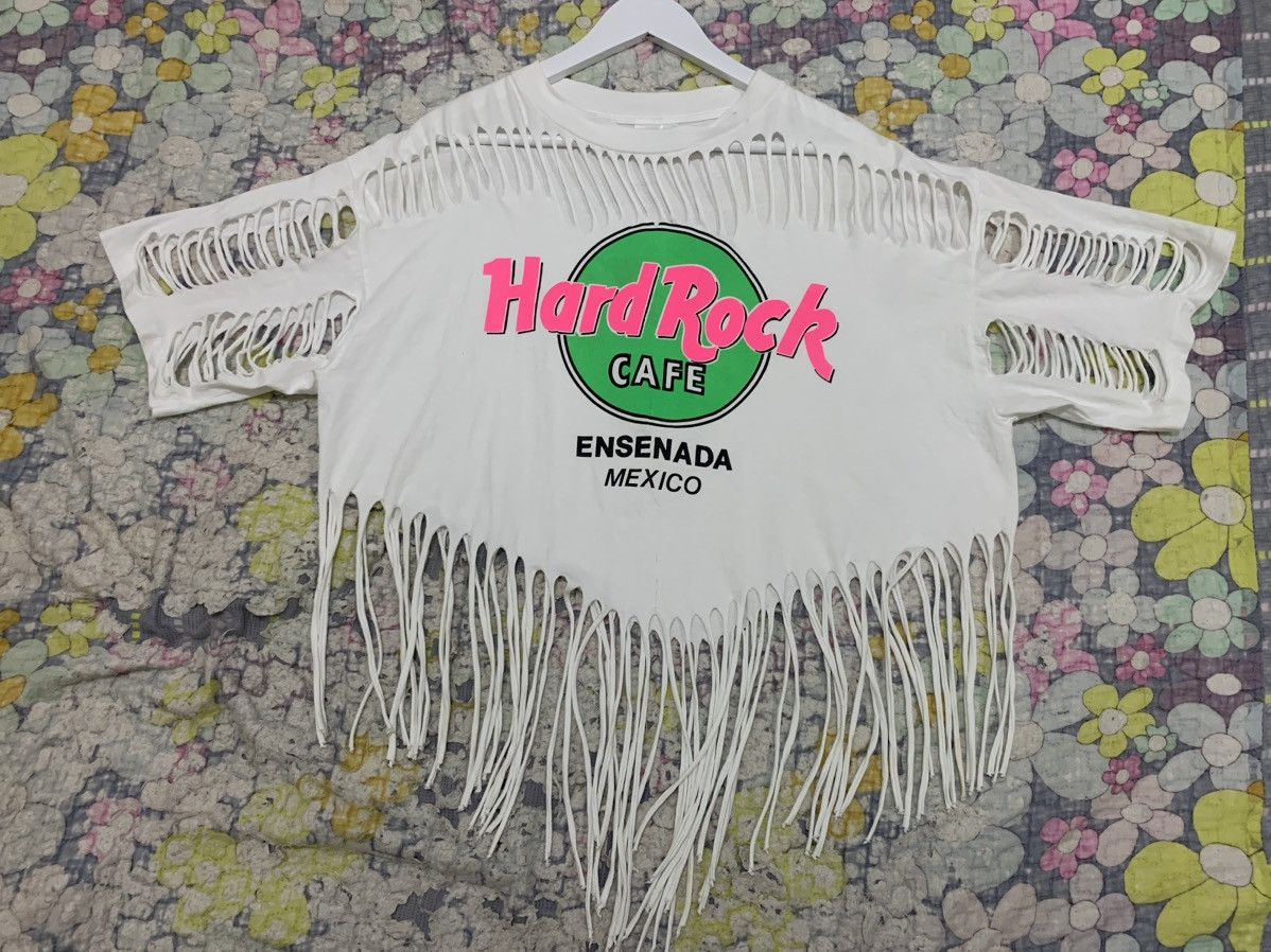 Hard Rock Cafe Vintage Hard Rock Cafe Ensenada Mexico Thrashed Style Size US XL / EU 56 / 4 - 2 Thumbnail