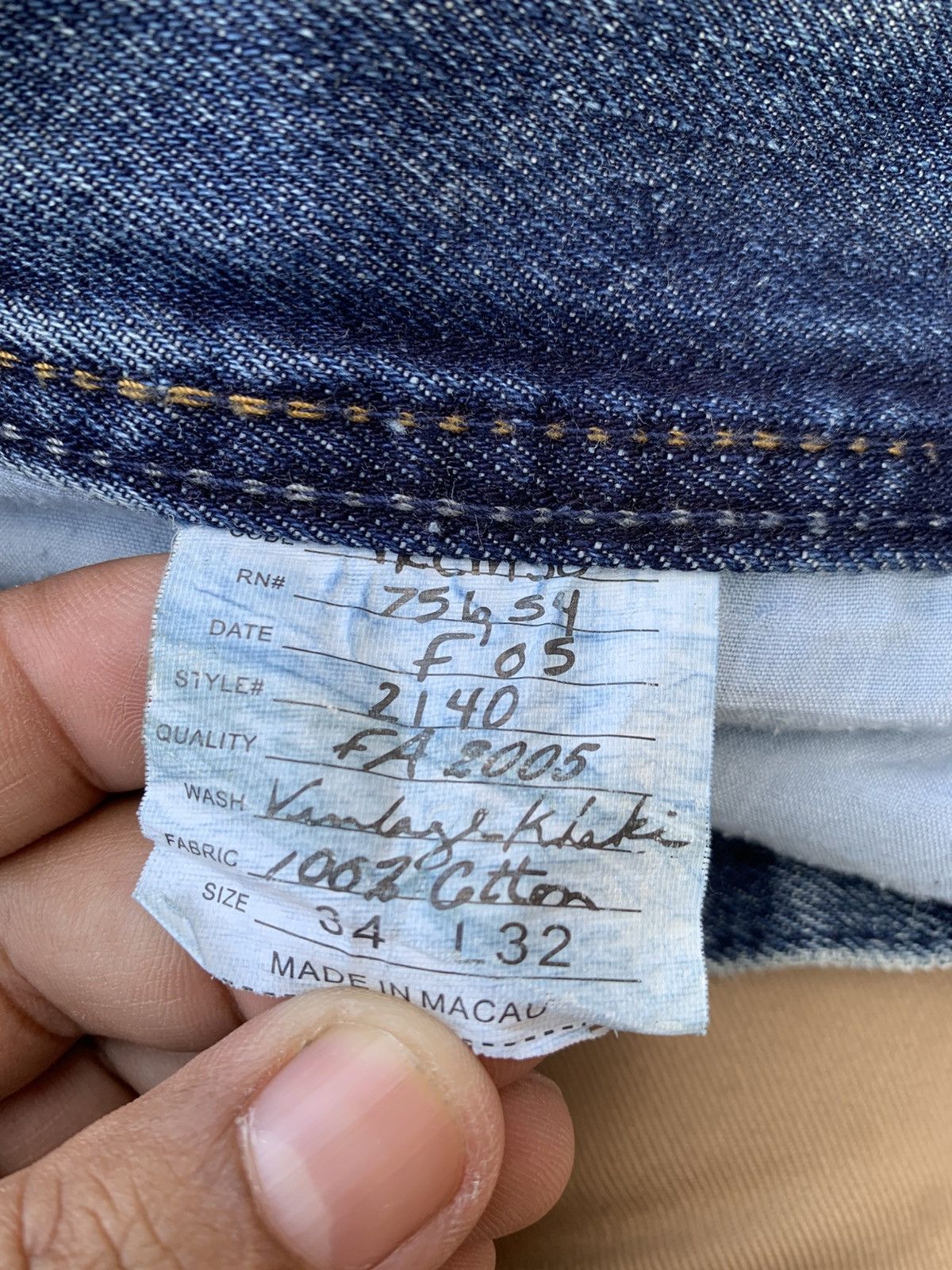 Vintage DISTRESSED BAGGY AMERICA & FIRTS .(32) Size US 35 - 7 Thumbnail