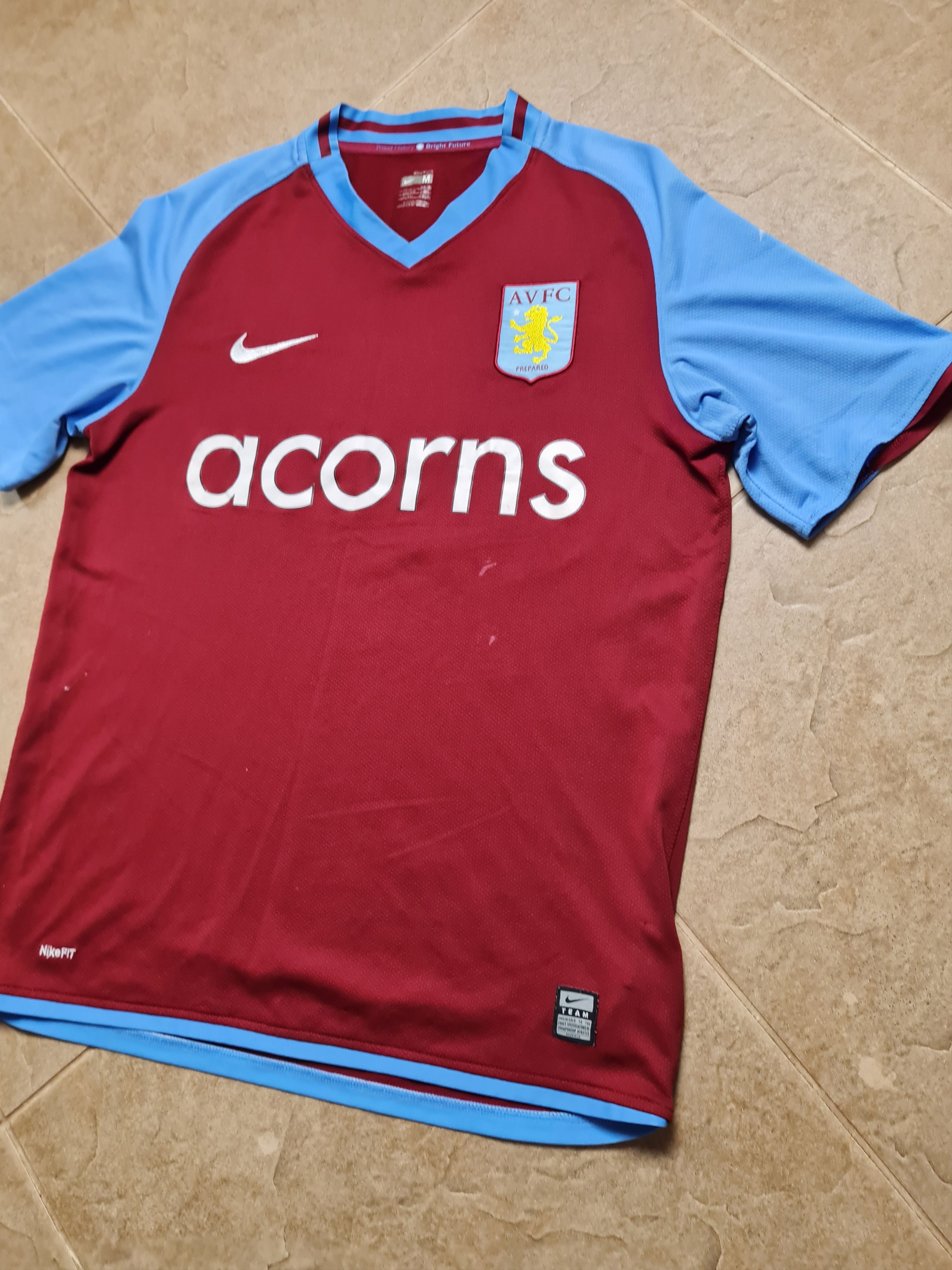 Nike Nike Aston Villa Home Soccer Shirt 2008/09 Adults Size US M / EU 48-50 / 2 - 11 Thumbnail