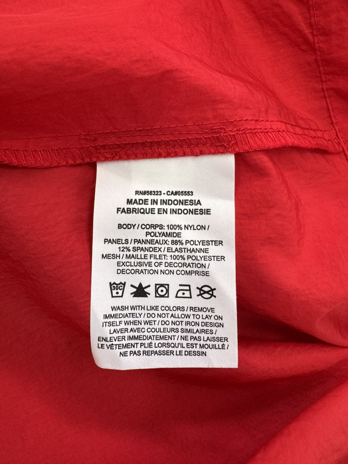 Nike Nike Men Nylon Hooded Windbreaker Red/Black Size L Size US L / EU 52-54 / 3 - 10 Thumbnail