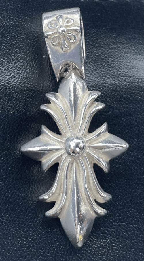 image of Archival Clothing Silver 925 Cross Pendant, Men's