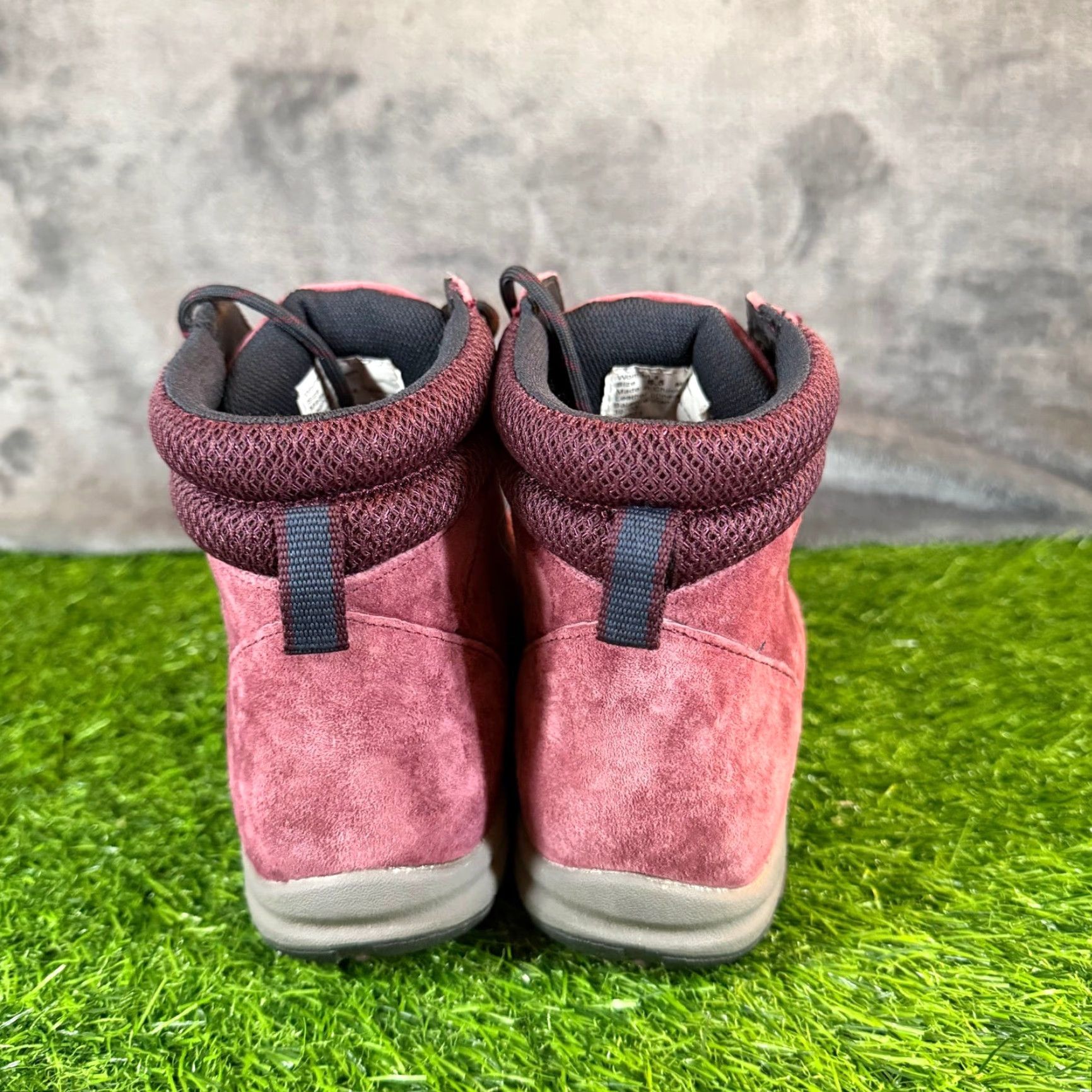 Duluth Trading Company Duluth Trading Burgundy Suede Lace Up Ankle Boots Padded Collar Womens 6.5 M Size US 7 / IT 37 - 6 Thumbnail