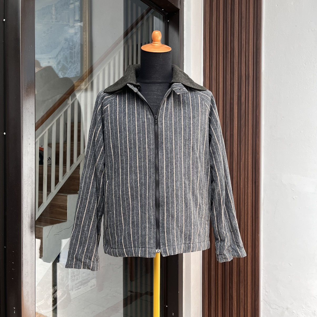 Paul Smith Biker Jacket Paul Smith London Striped Grey Size US L / EU 52-54 / 3 - 9 Thumbnail
