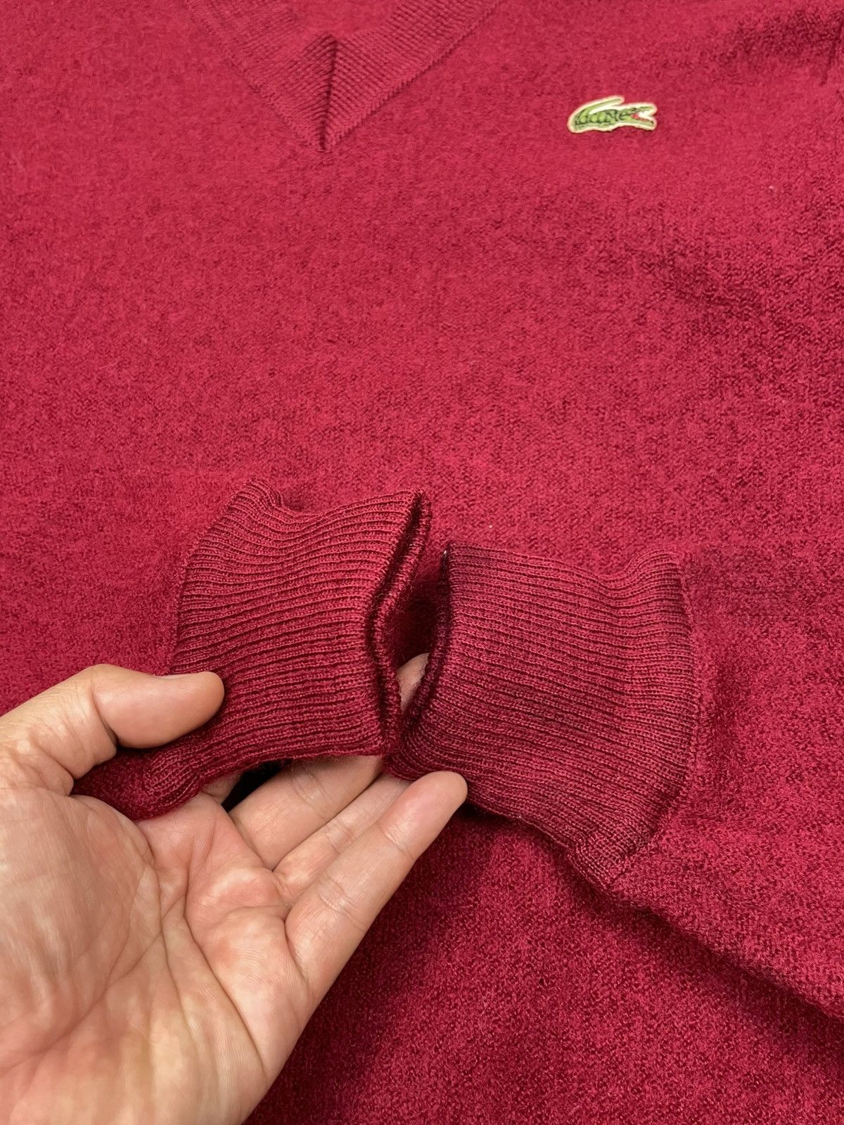 Lacoste × Vintage Vintage Lacoste Wool Sweater Knitwear Cashmere Size US S / EU 44-46 / 1 - 6 Thumbnail