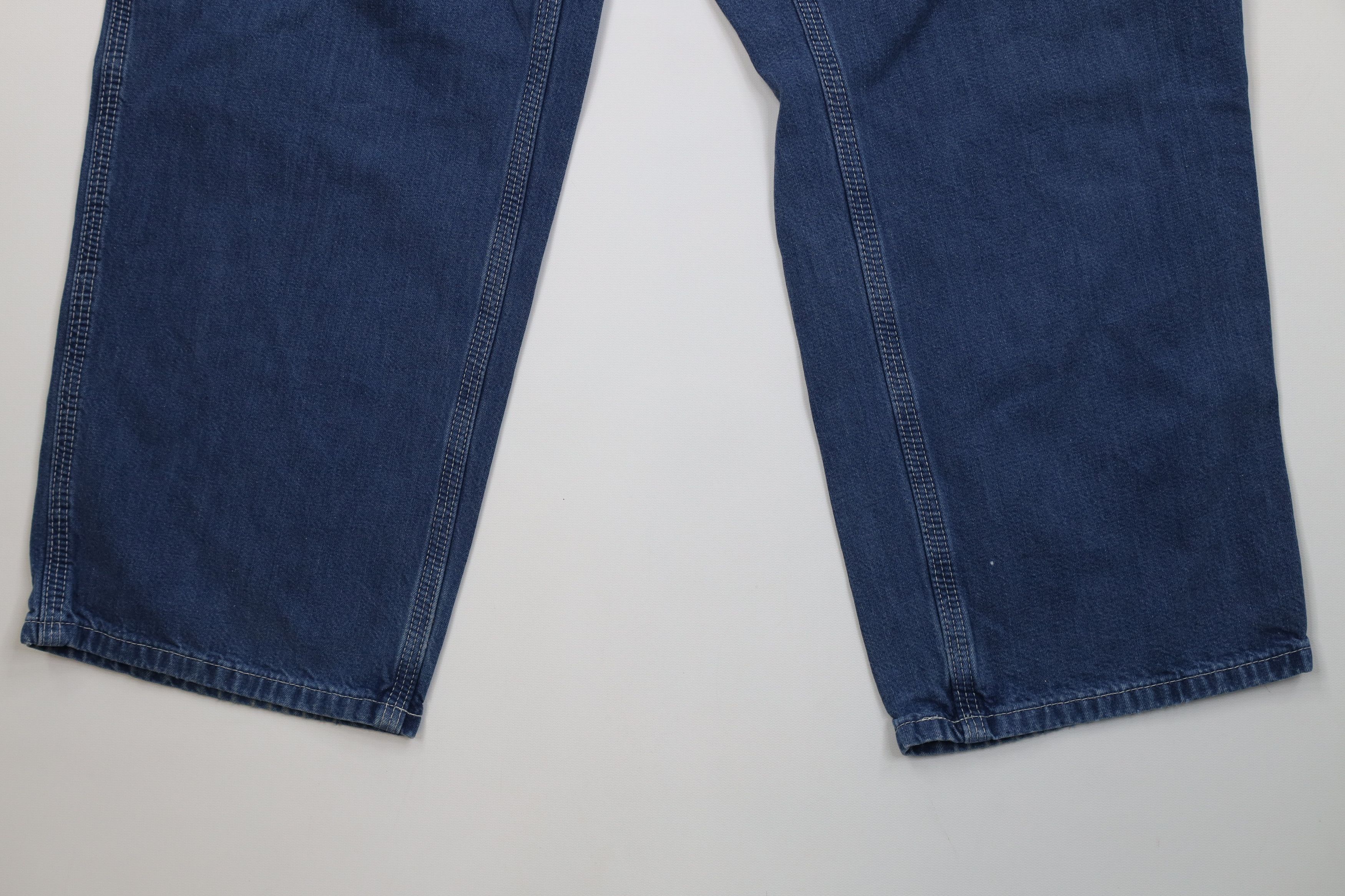 Carhartt Vintage Y2K Carhartt Wide Leg Dungaree Denim Jeans Blue Size US 38 / EU 54 - 4 Thumbnail