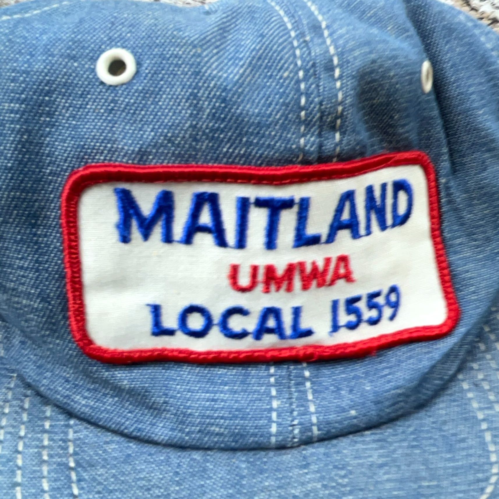 Coal VINTAGE Denim Trucker Hat Cap Men Adjustable Cotton 80s USA Made Workwear Outdoor Size ONE SIZE - 3 Thumbnail