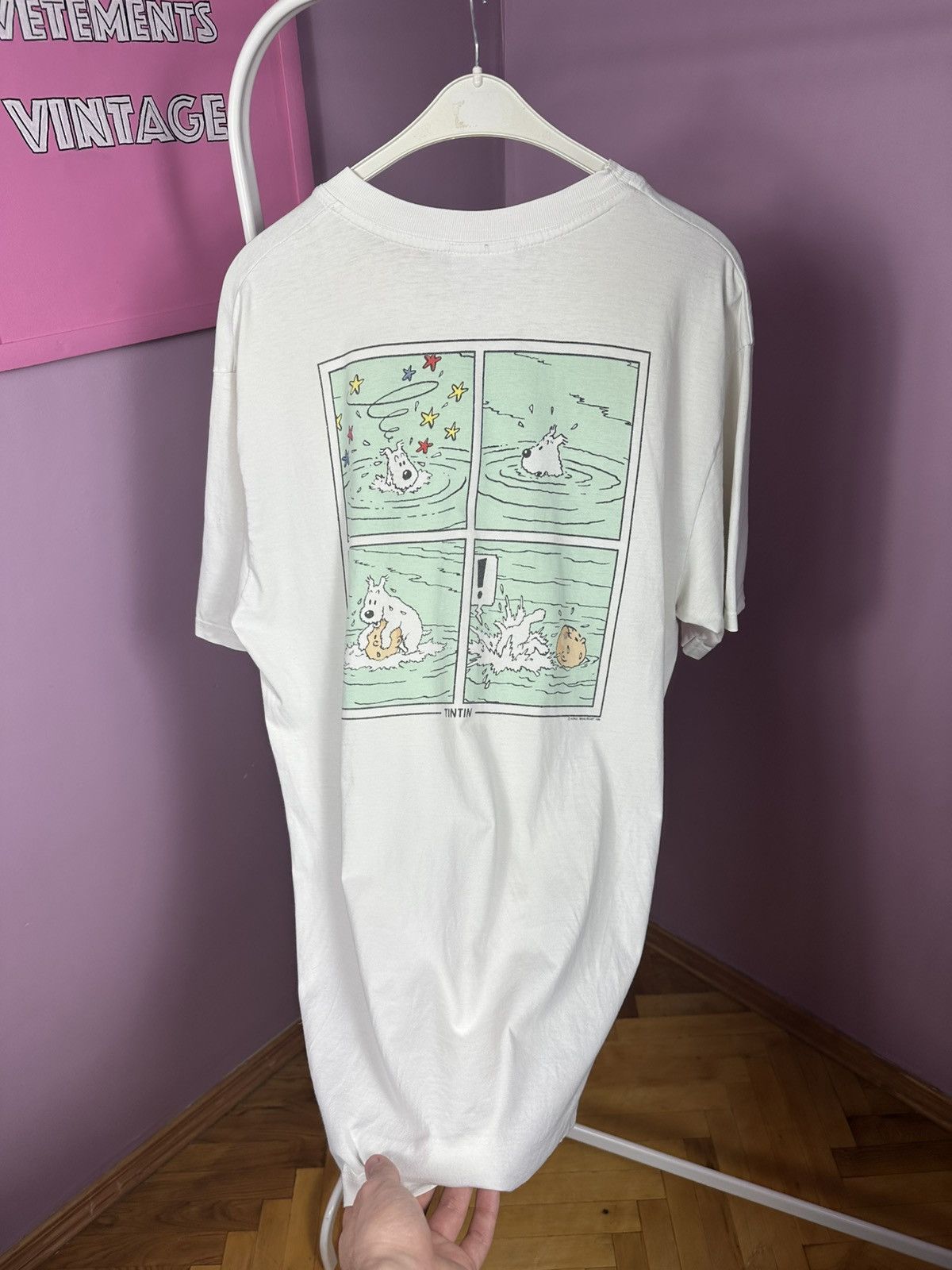 Other Vintage TinTin MoulinsArt 1996 Le Temple Du Soleil T-Shirt Size US L / EU 52-54 / 3 - 24 Thumbnail