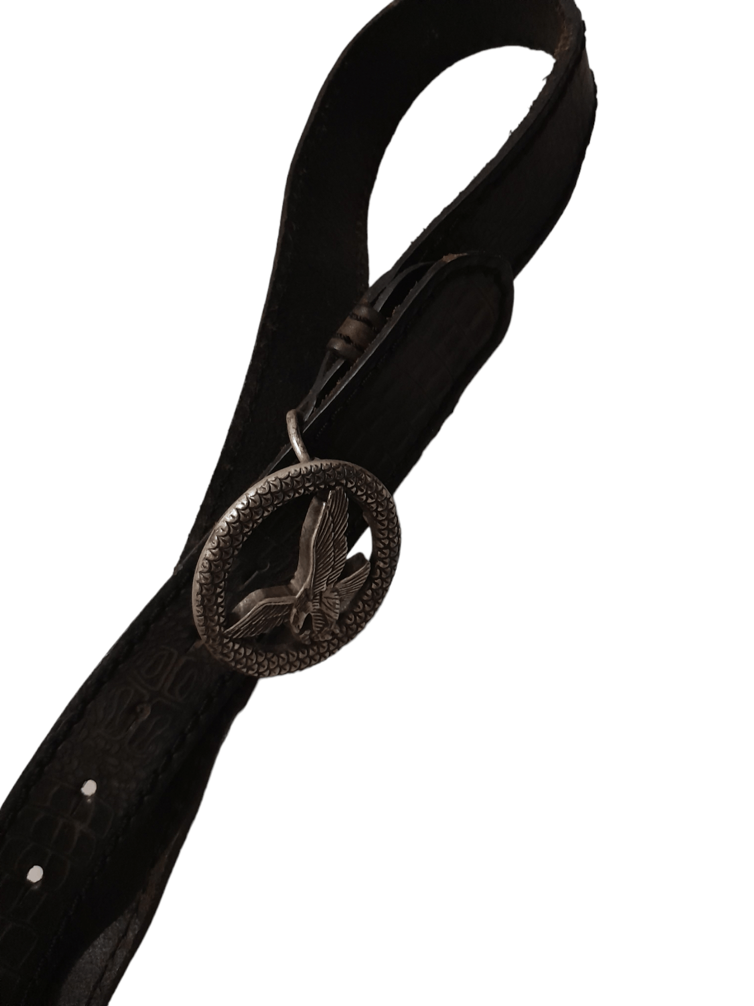 Japanese Brand Leather Belt Eagle crafted Buckle (F200) Waist 33 to 37 Size 36 - 6 Thumbnail