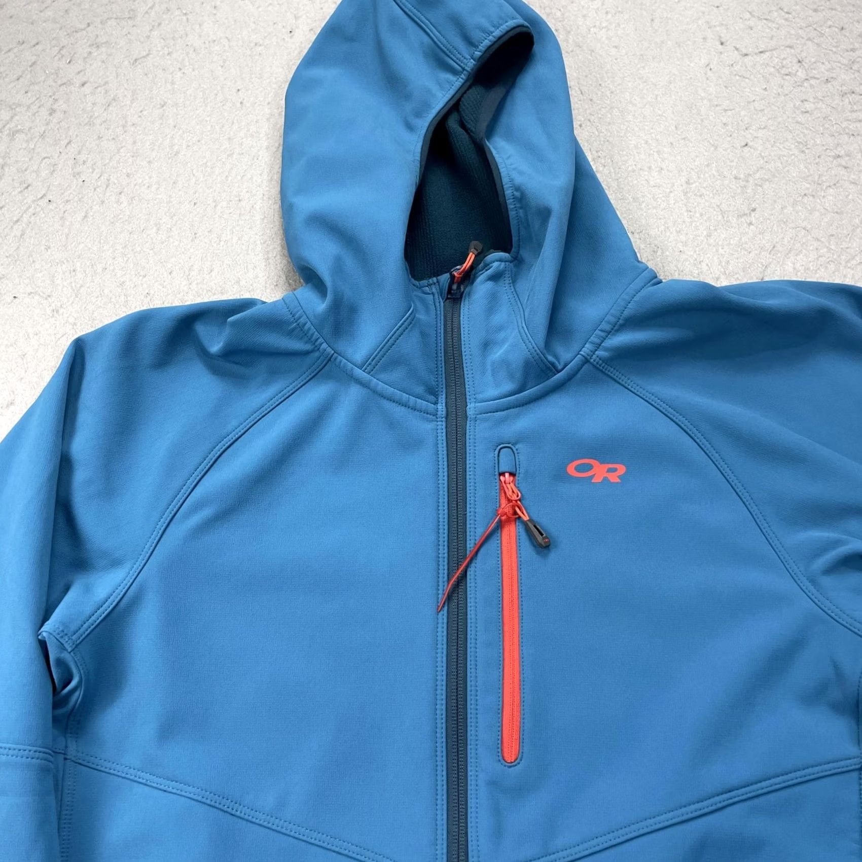 Outdoor Research Outdoor Research Jacket Womens XL Blue Ferrosi Grid Hooded Softshell Full Zip Size XL / US 12-14 / IT 48-50 - 2 Thumbnail