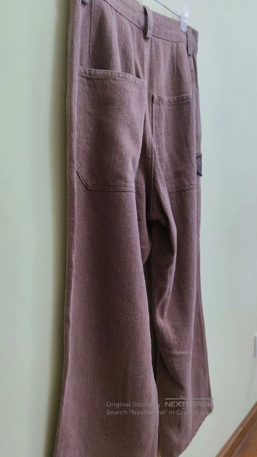 Nanushka Vintage Maple Red Linen Pants for Men. Size US 32 / EU 48 - 7 Thumbnail
