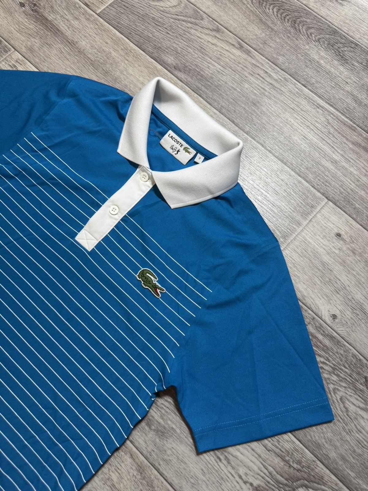 Lacoste LACOSTE Andy Roddick Tennis Polo Shirt Mens 2 Blue White