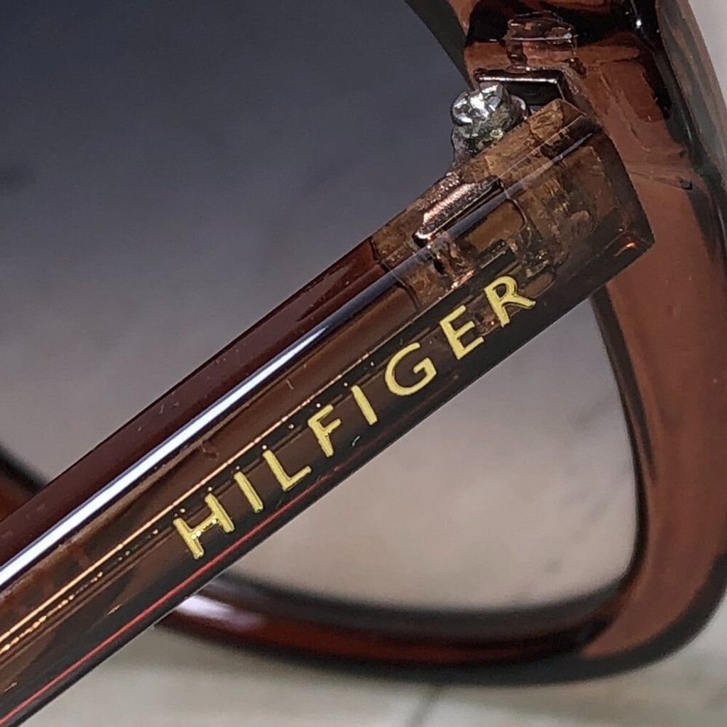 Tommy Hilfiger Tommy Hilfiger Oversized Brown Sunglasses Size ONE SIZE - 7 Thumbnail