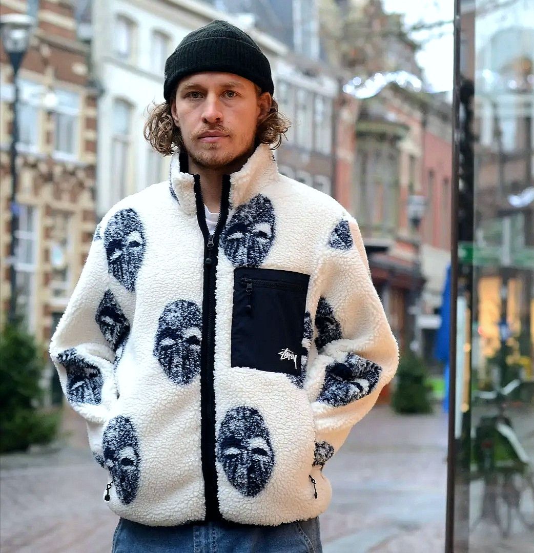 Stussy Mask sherpa jacket Size US S / EU 44-46 / 1 - 7 Thumbnail