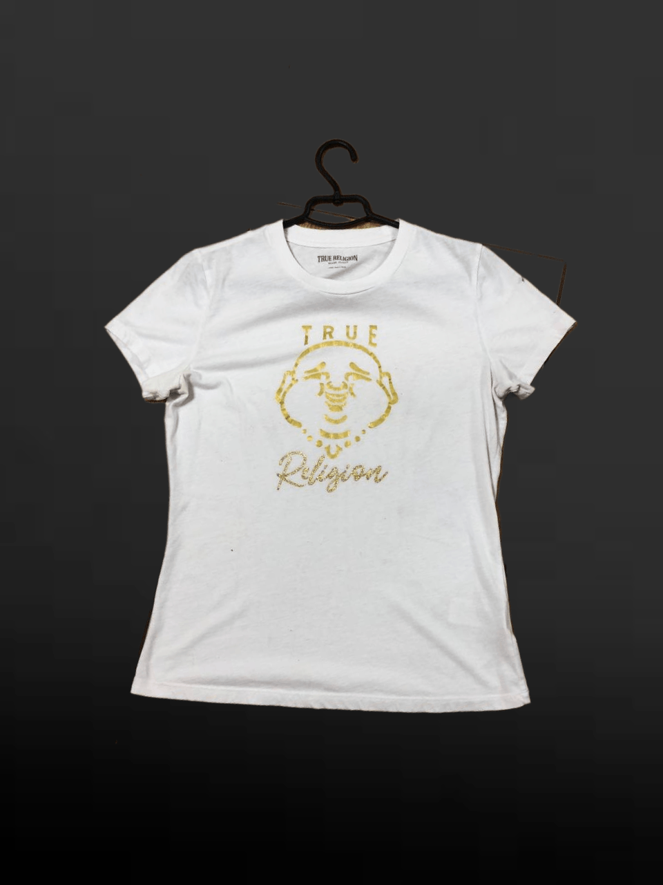 True Religion Womens White T-Shirt Y2K big print True Religion Size L / US 10 / IT 46 - 1 Thumbnail