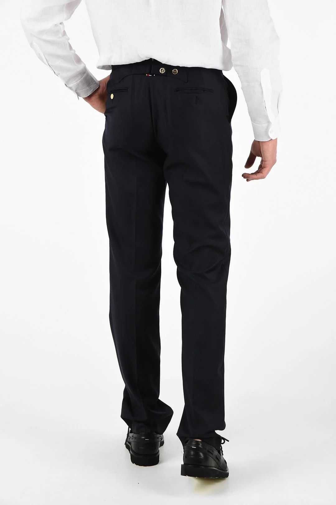 Thom Browne og1mm0426 Wool Pant in Blue Size US 30 / EU 46 - 2 Thumbnail