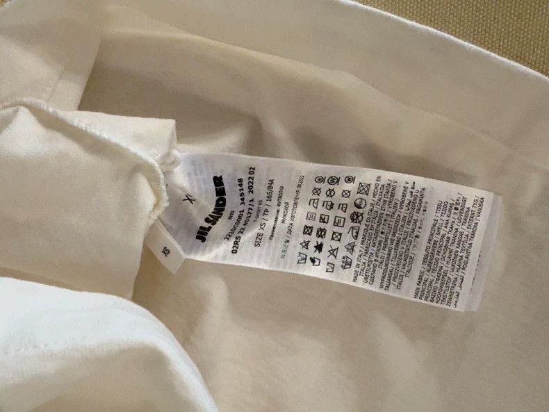 Jil Sander Jil Sander Heavy white short sleeved shirt Size XS / US 0-2 / IT 36-38 - 2 Thumbnail