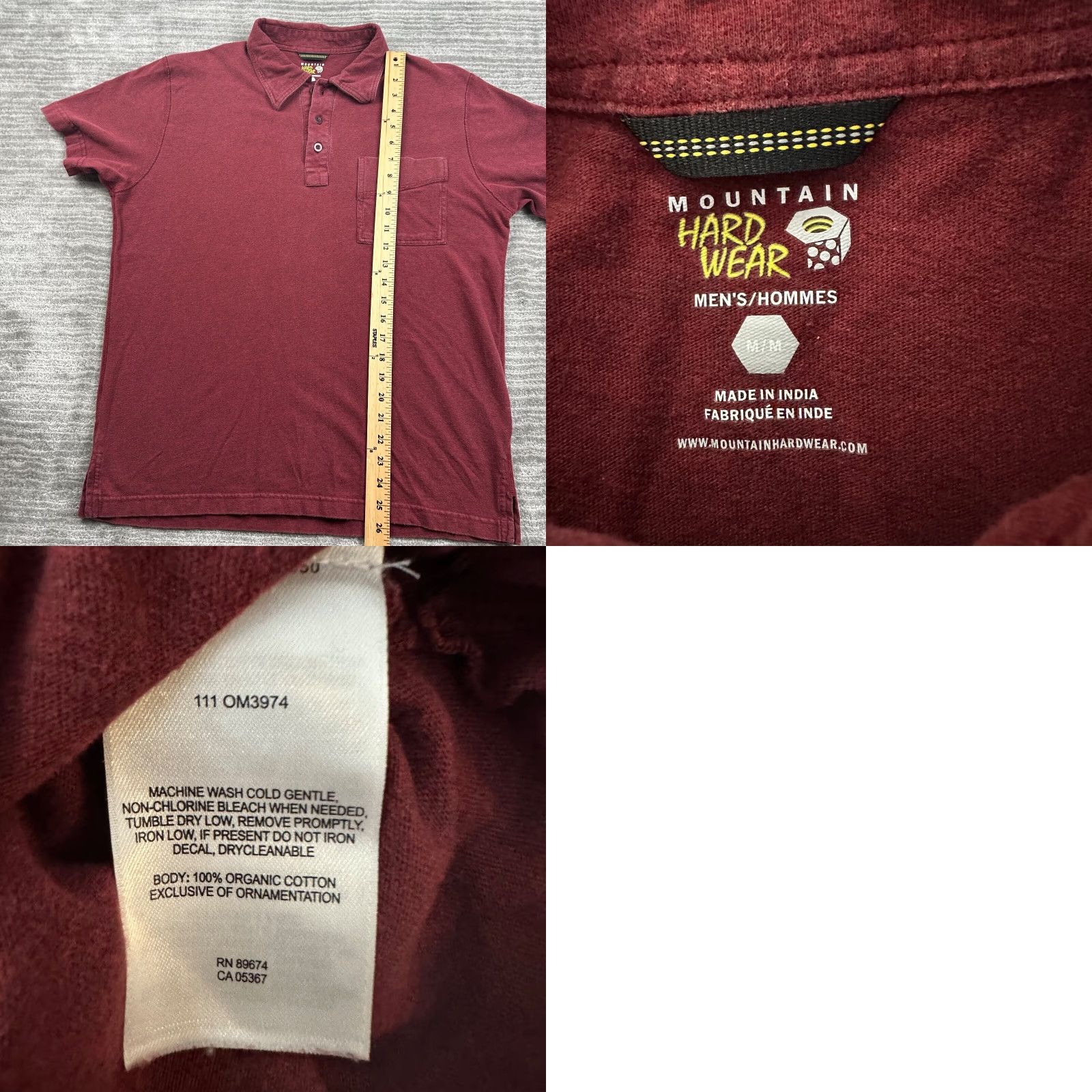 Mountain Hardwear Mountain Hardwear Polo Shirt Mens Medium Red Outdoors Hiking Casual Adult Polo Shirt Mens Medium Red Outdoors Hiking Casual Adult Size US M / EU 48-50 / 2 - 8 Thumbnail
