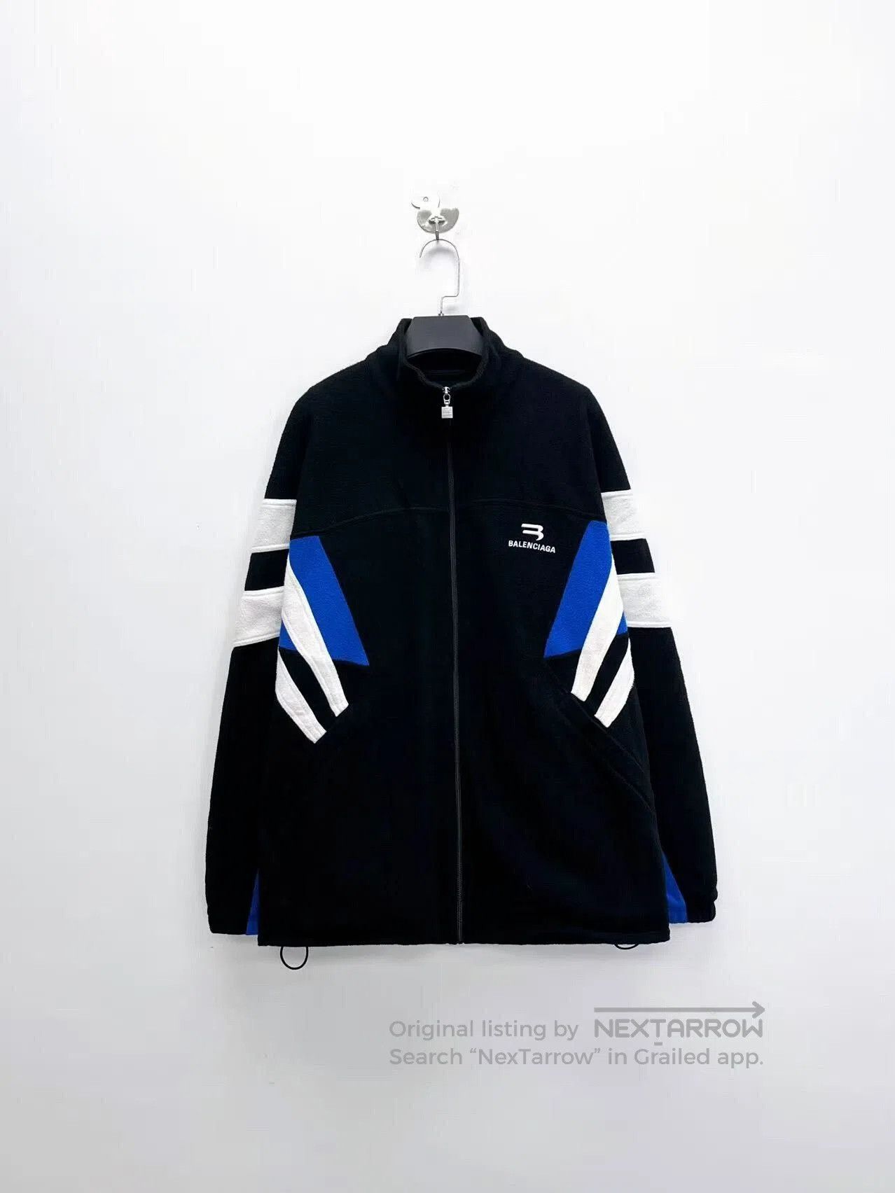 balenciaga ss23 blue black zip.