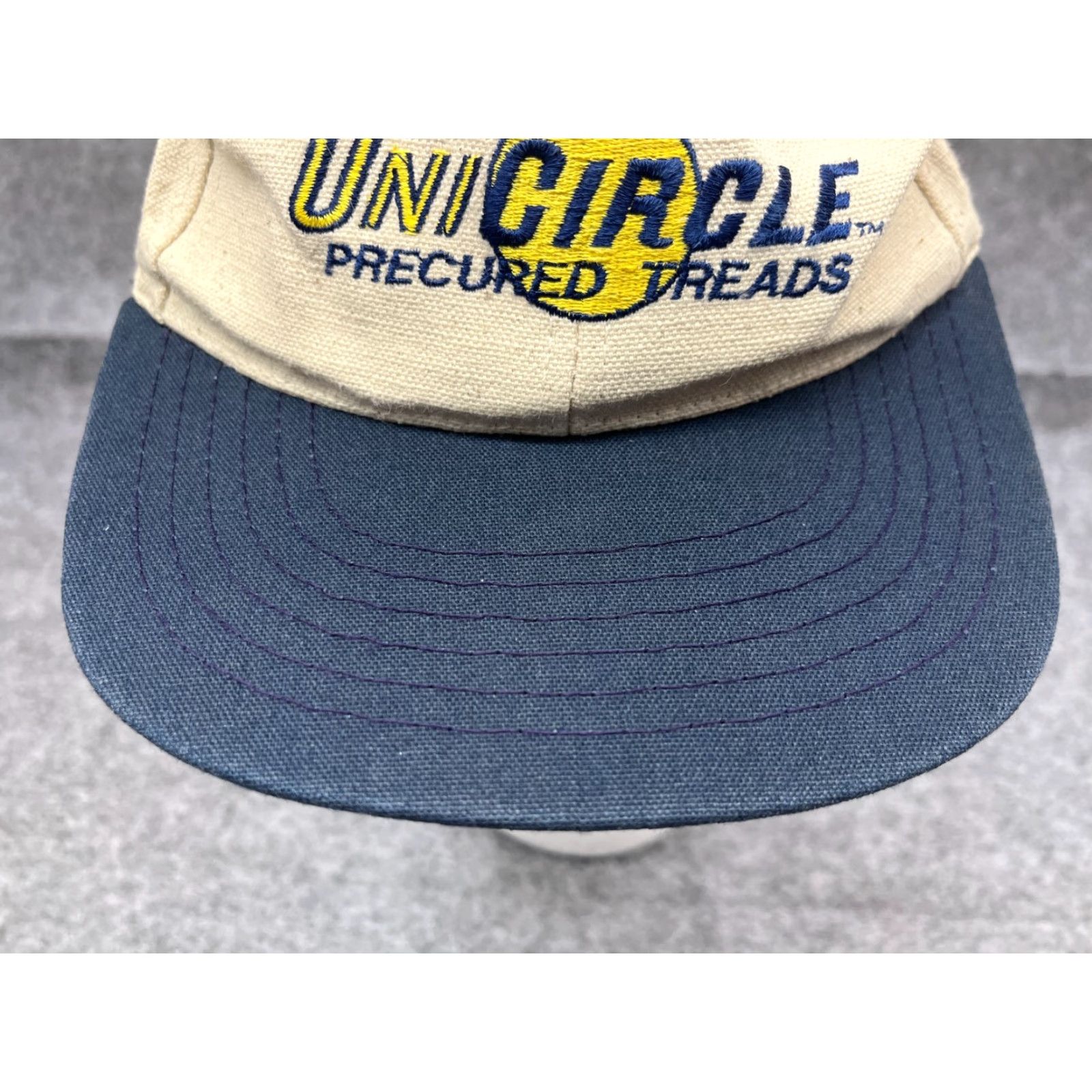 Vintage Goodyear Snapback Hat Cap Adult Small Ivory Cotton Lightweight Logo Mens Size ONE SIZE - 3 Thumbnail