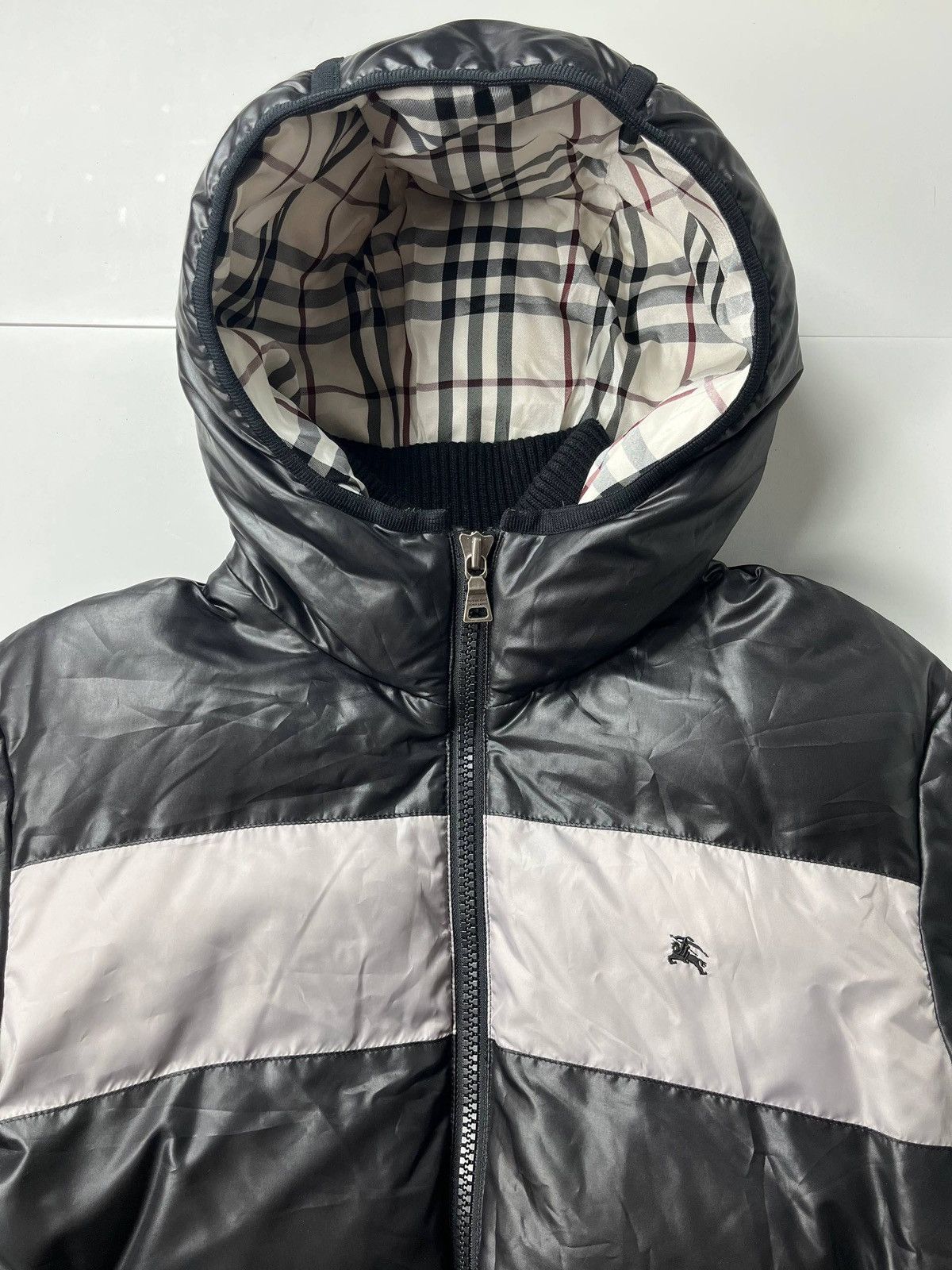 Burberry 00’ Japanese Burberry fur puffer jacket Size US L / EU 52-54 / 3 - 3 Thumbnail