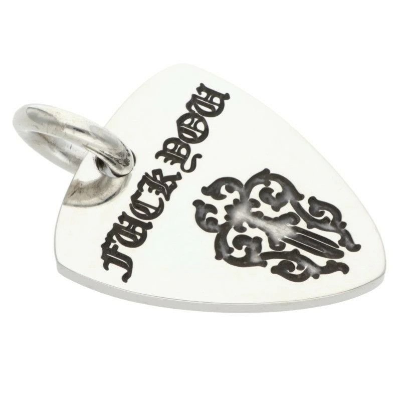 Chrome Hearts Chrome hearts silver FUCK YOU guitar pick pendant Size ONE SIZE - 3 Thumbnail