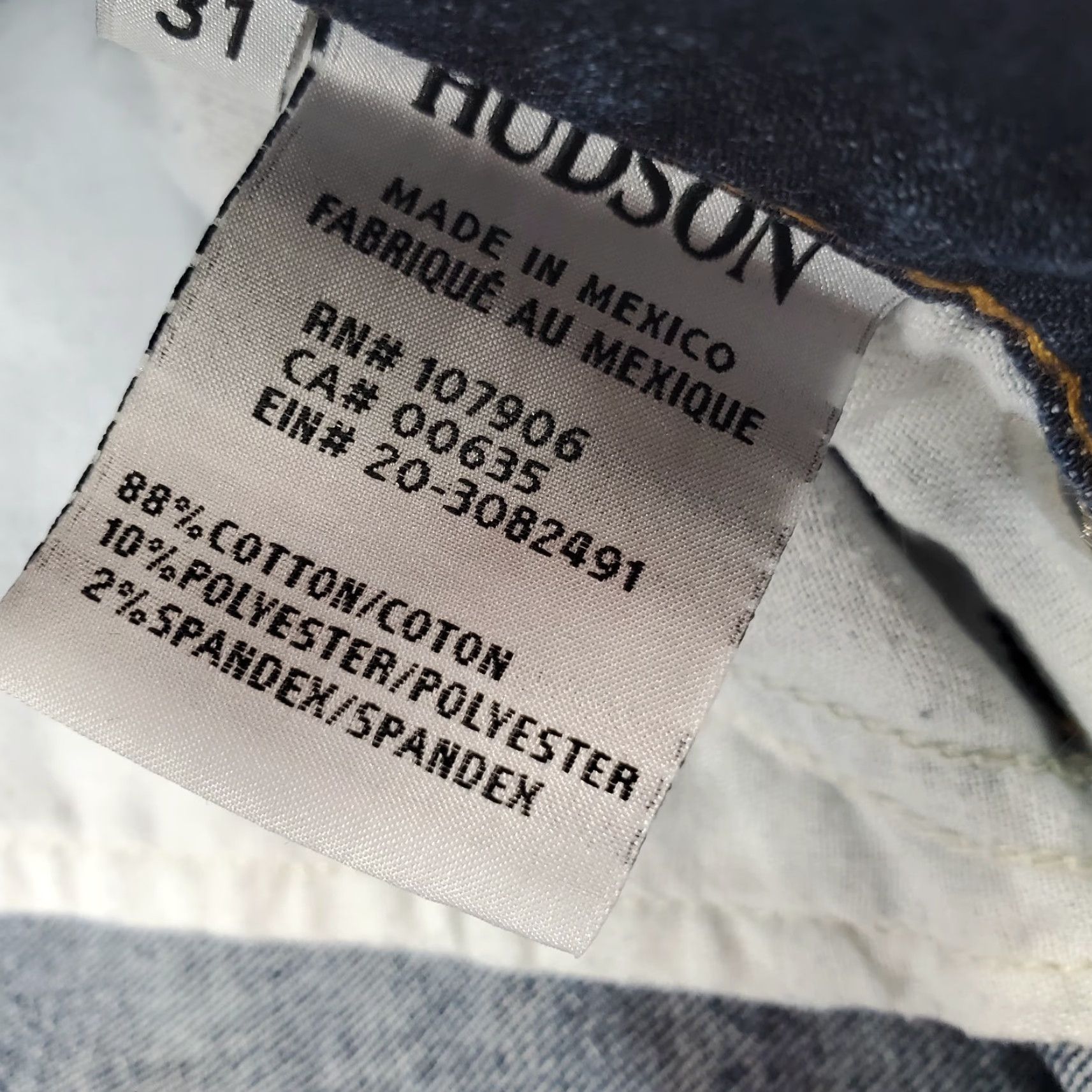Hudson Hudson Womens Size 31 Blue Denim 5 Pocket Stretch Krista Super Skinny Jeans Size 24" / US 00 / IT 34 - 7 Thumbnail