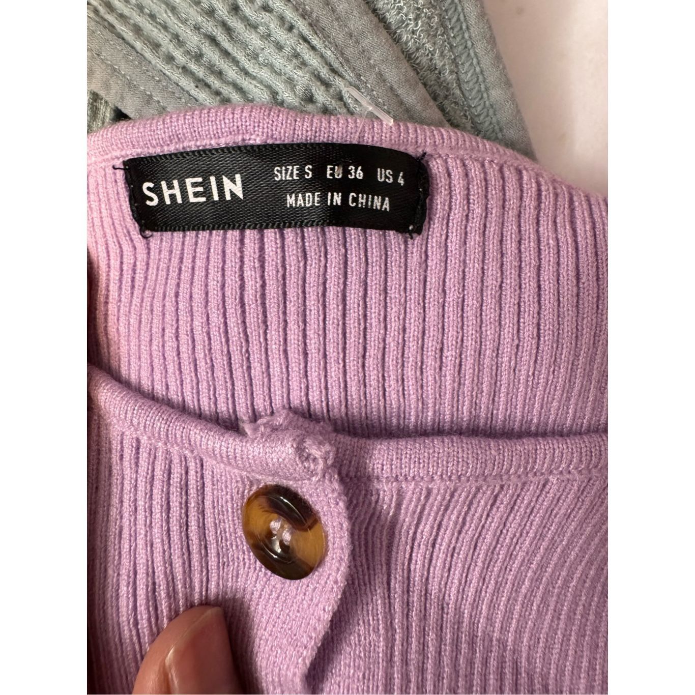 Other Lilac Ribbed Button-Front Cropped Tank Top Size S Size S / US 4 / IT 40 - 5 Thumbnail