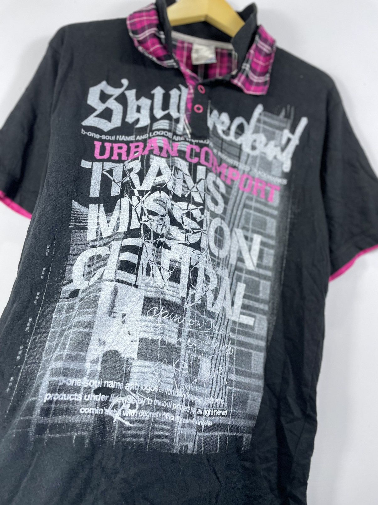 If Six Was Nine × Japanese Brand × Vintage DOUBLE LAYER Poem b-one soul Poloshirt Size US L / EU 52-54 / 3 - 3 Thumbnail