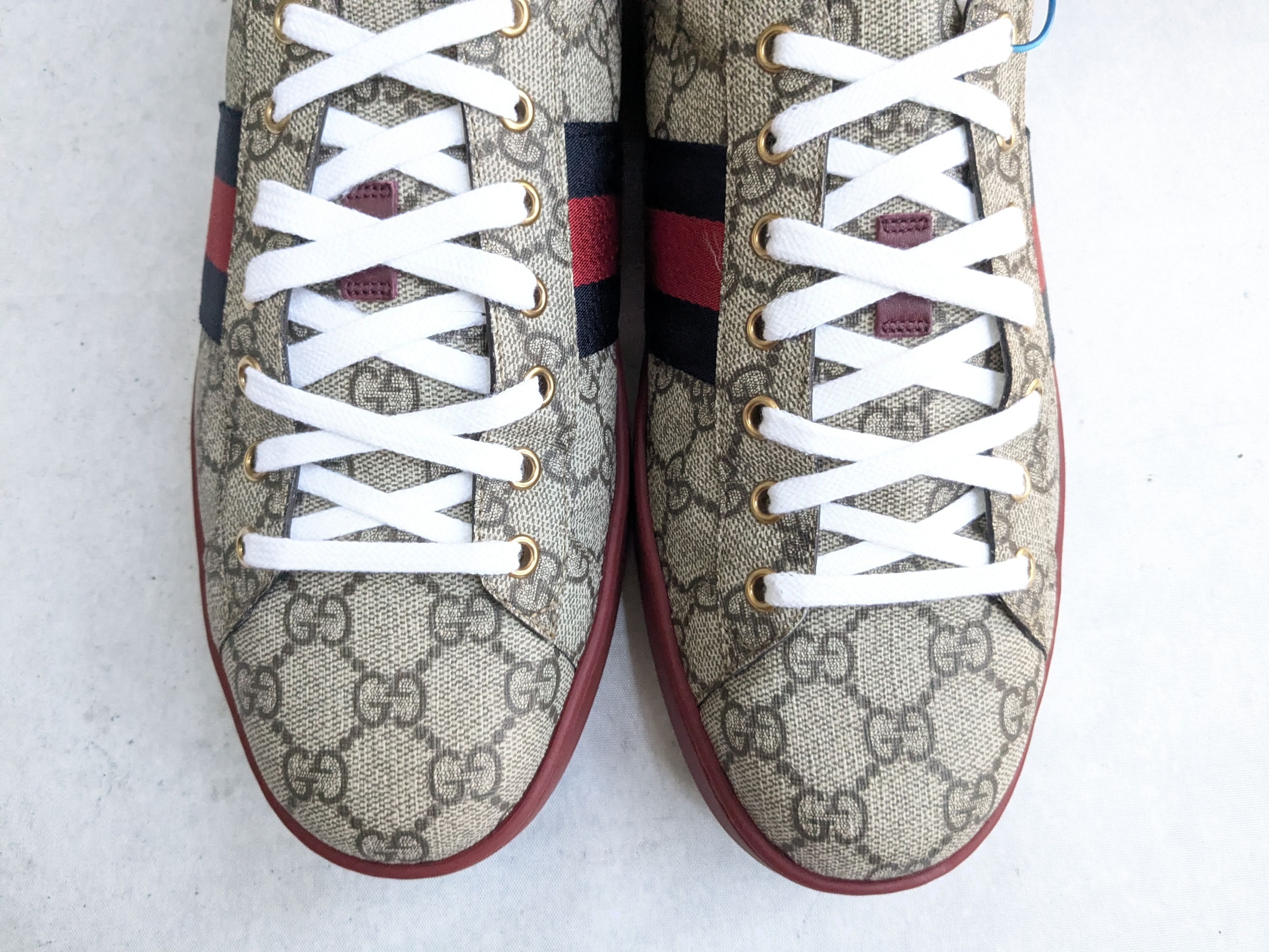 Gucci Gucci Ace Supreme Sneakers 12.5 Monogram Canvas Logo GG Size US 12.5 / EU 45-46 - 2 Thumbnail