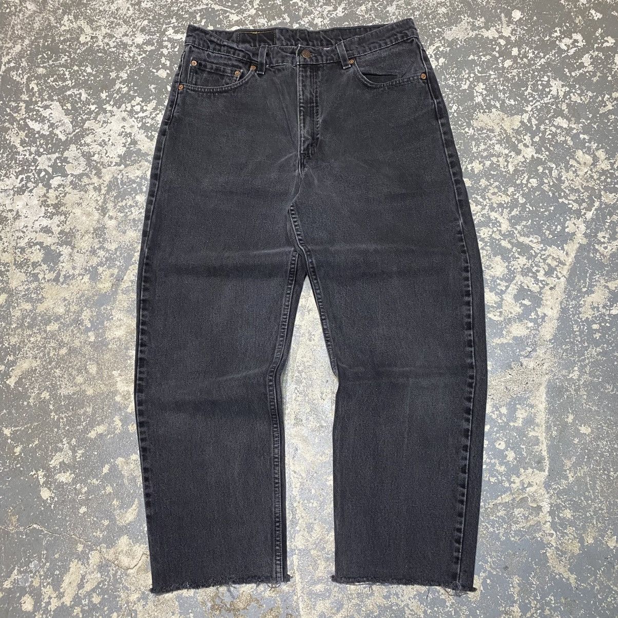 Levi's × Vintage Vintage Levi’s 550 Relaxed Fit Black Denim Jeans USA 90s Size US 34 / EU 50 - 4 Thumbnail