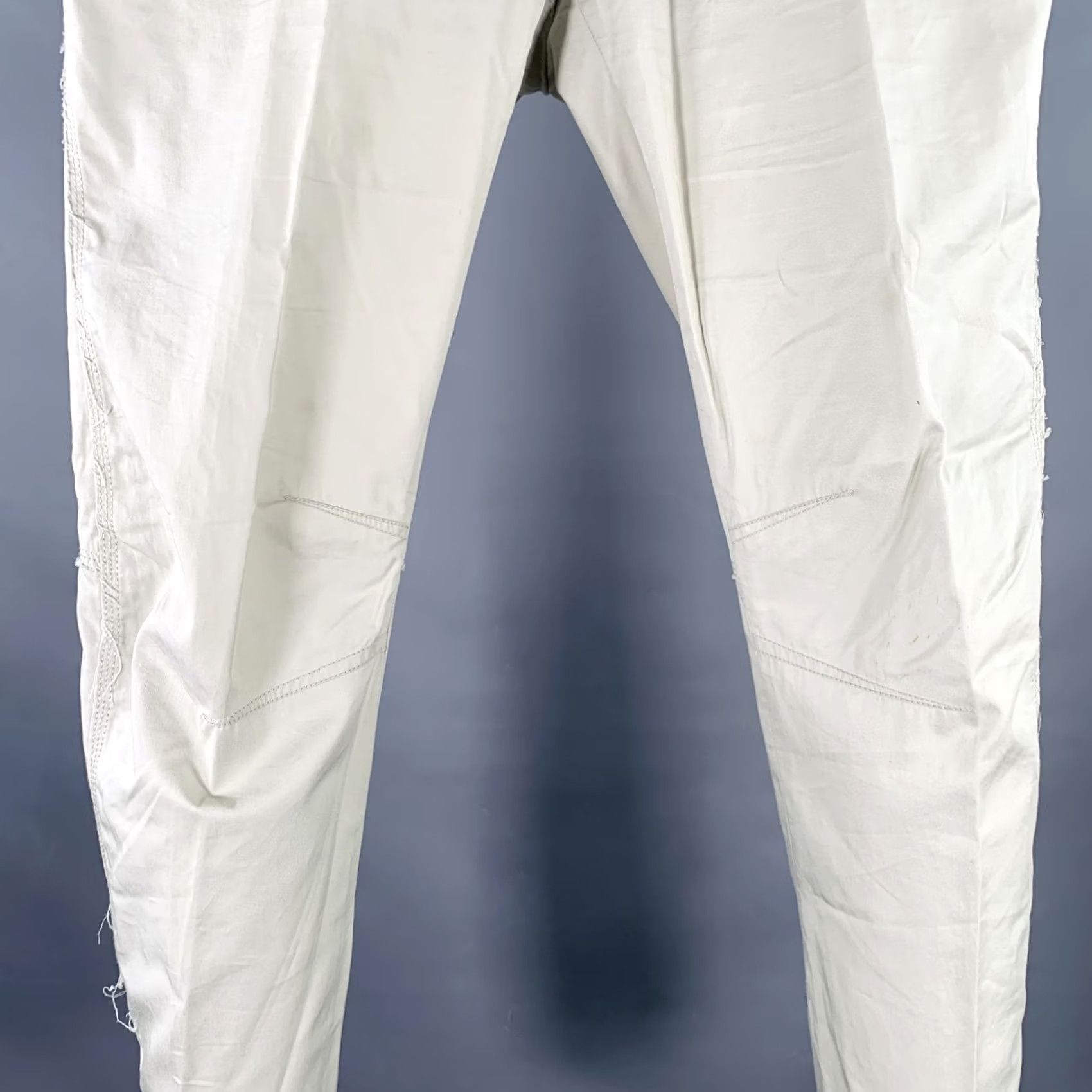 Lanvin LANVIN Dress Mens 32 Ivory Size Cotton Ankle Zip Flat Front Pants Size US 32 / EU 48 - 2 Thumbnail